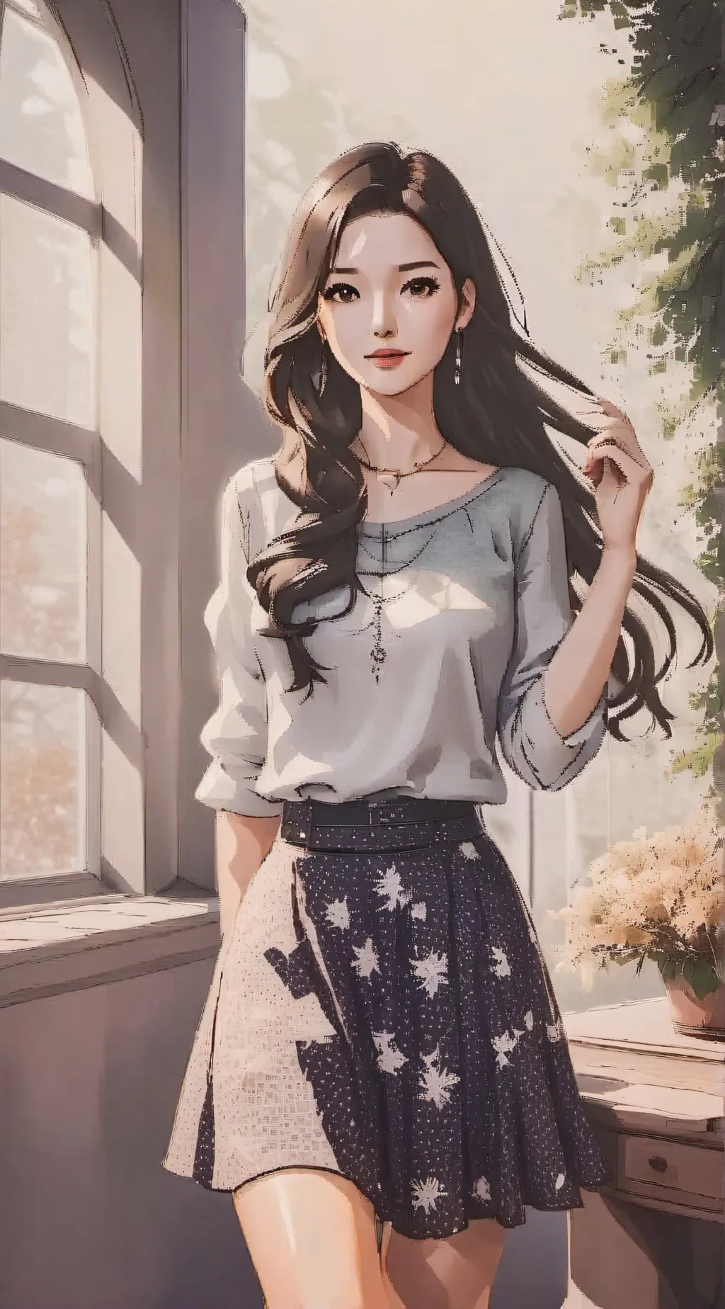 ai character: Ji-sun background