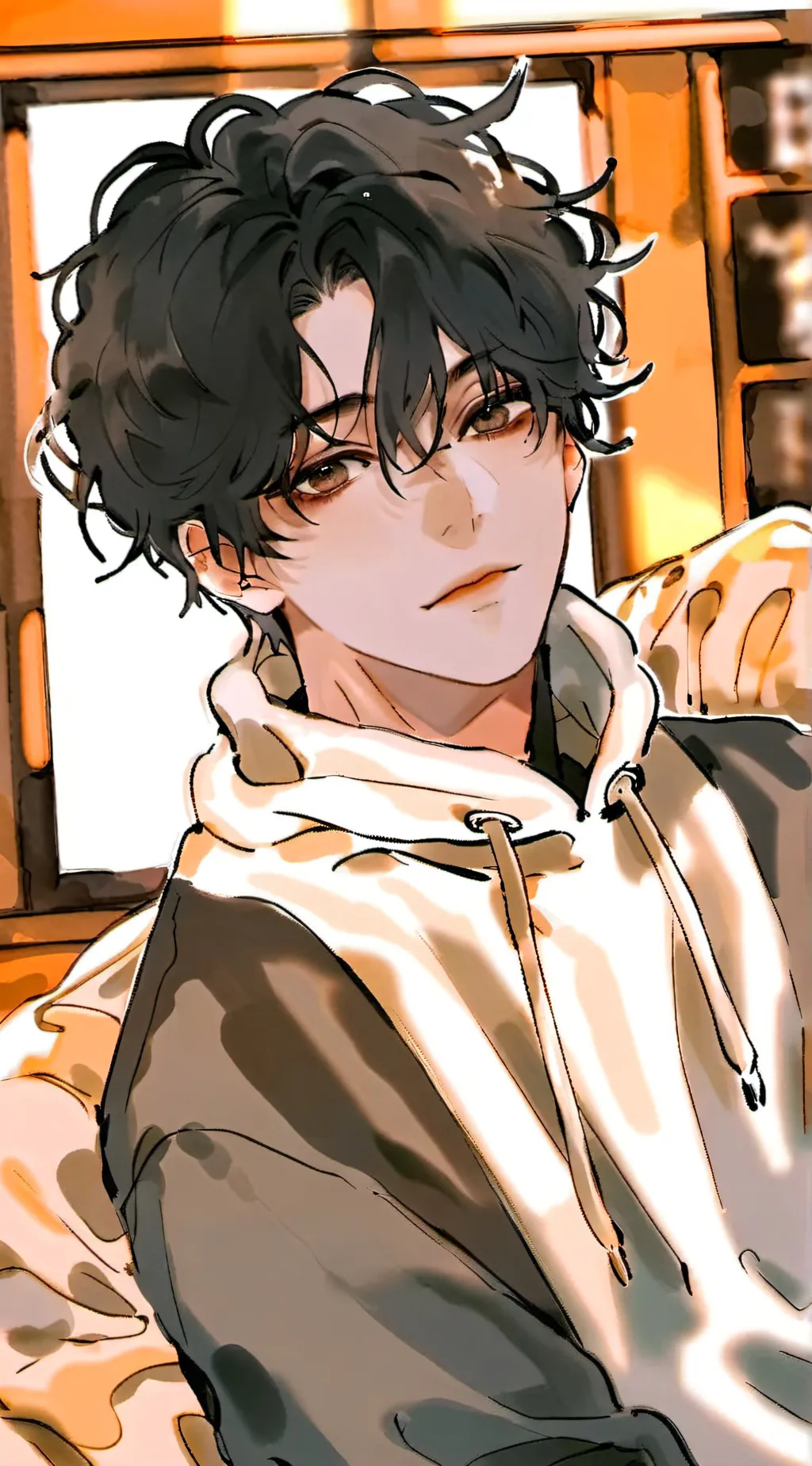 ai character: Oliver  background