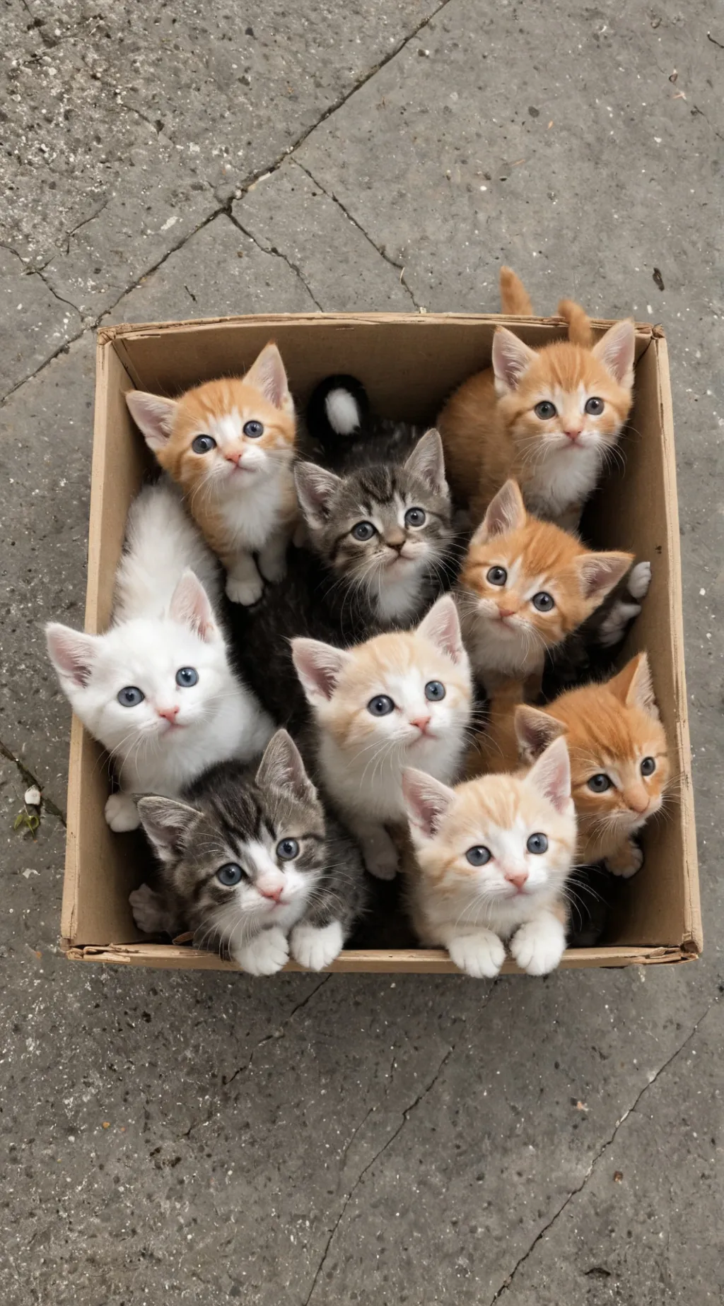 ai character: cute kittens background