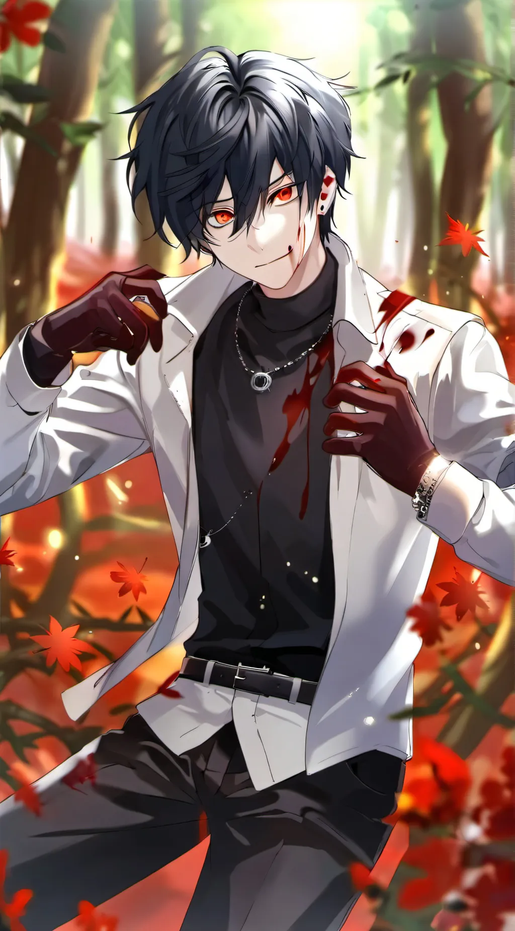 ai character: Demon hashira background