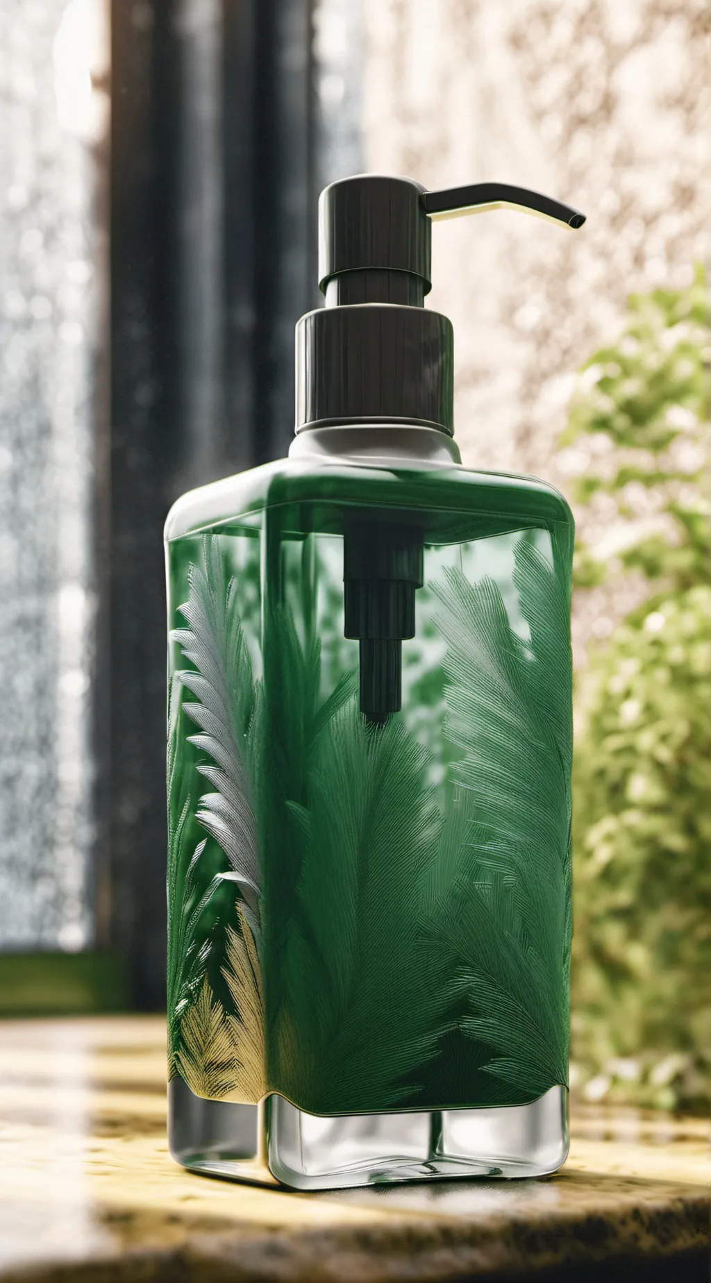 ai character: Swallowed shampoo background