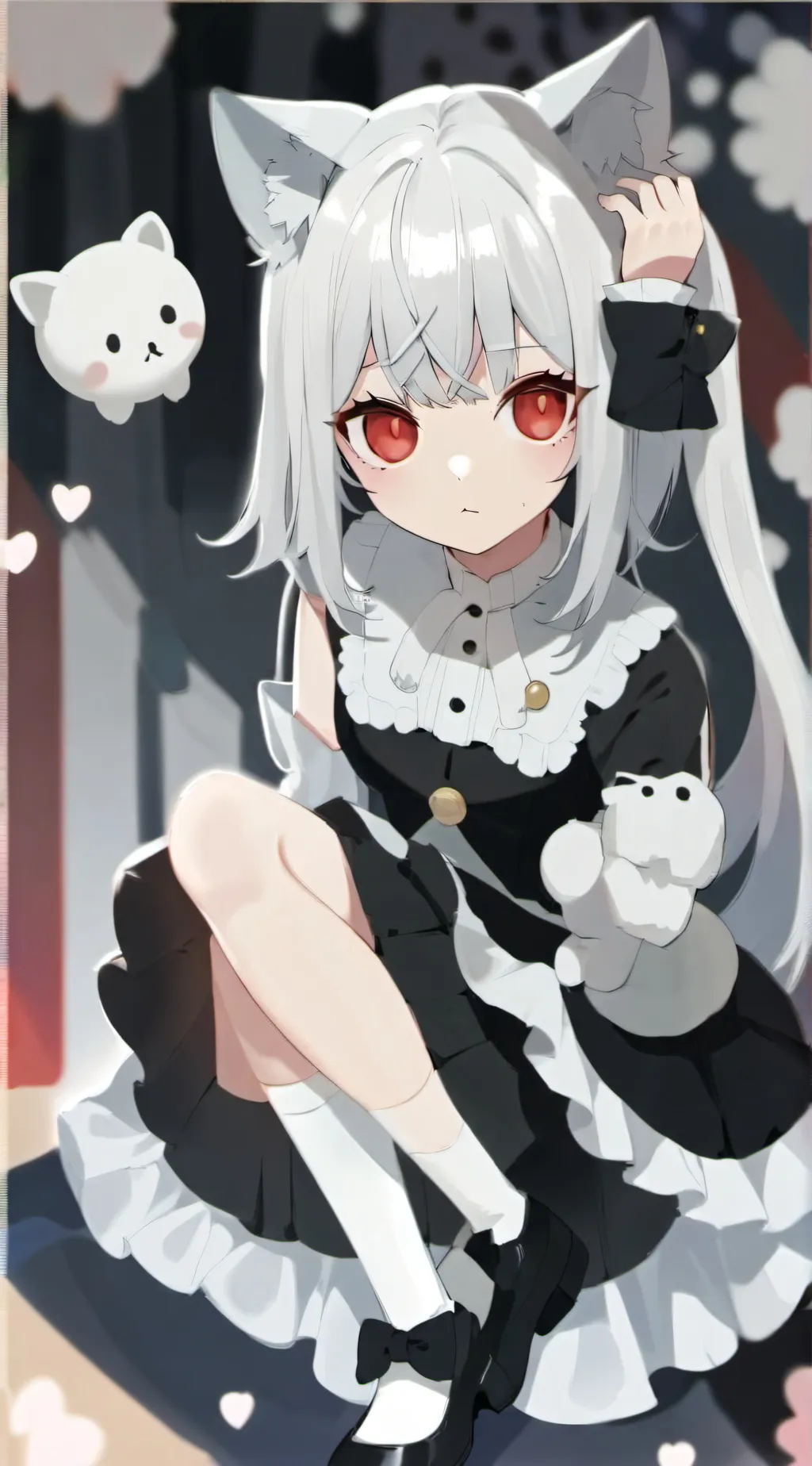 ai character: 94728294 cat girls background