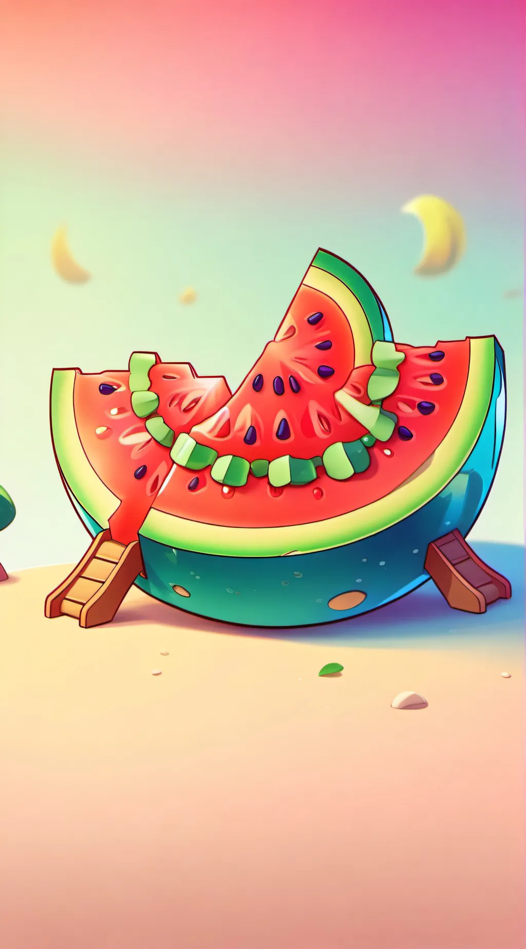 ai character: Melon background