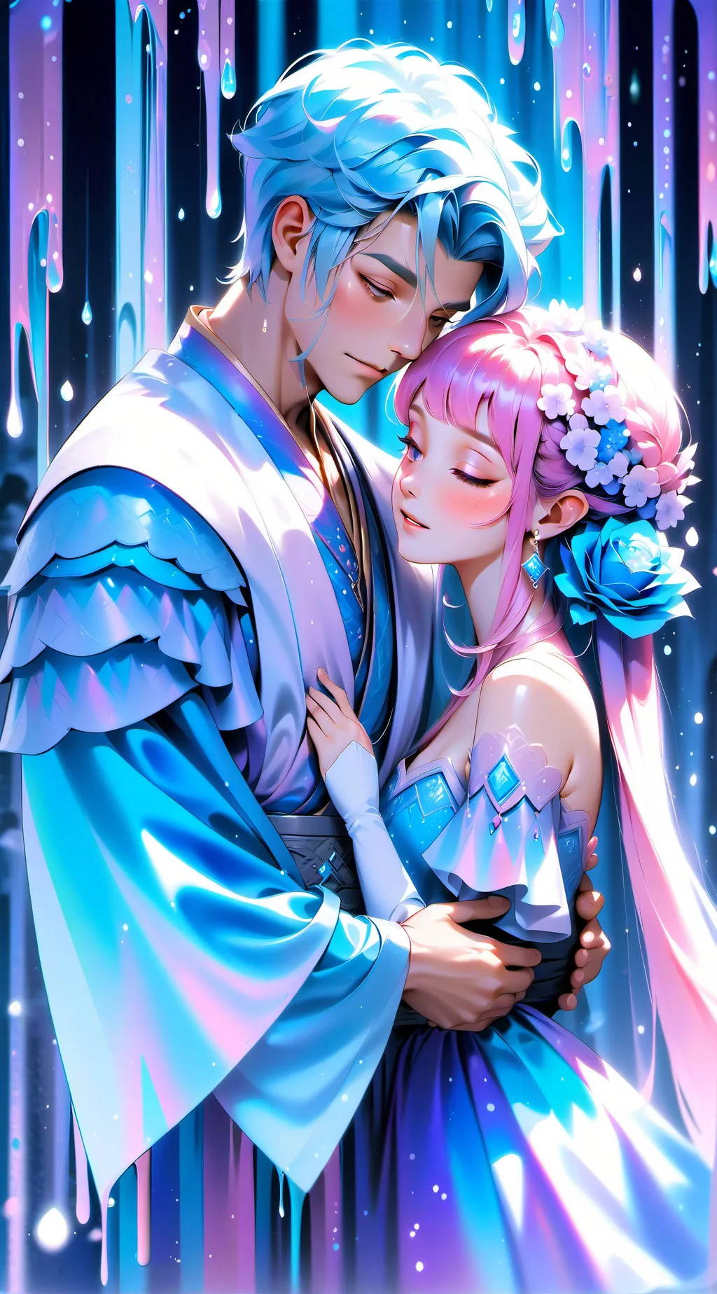 ai character: Gmomeo and Julier  background