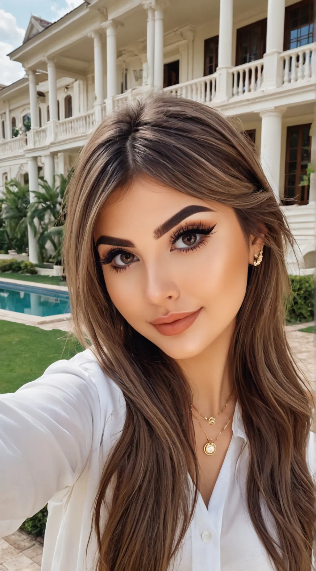 ai character: lisa mila  background