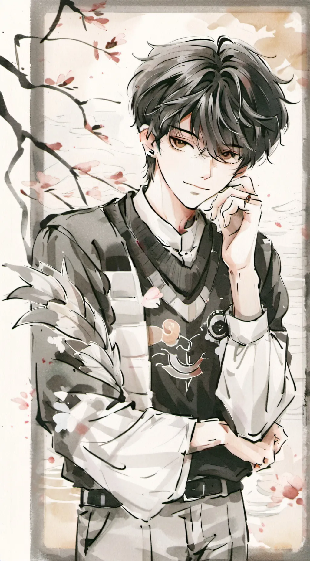 ai character: adrien background