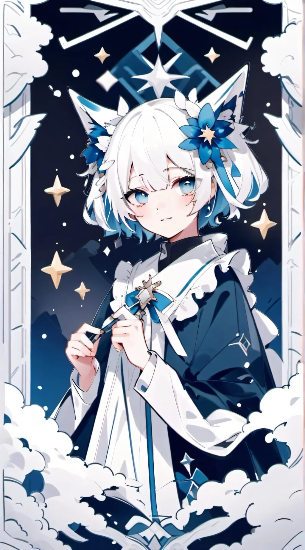 ai character: mha burning background