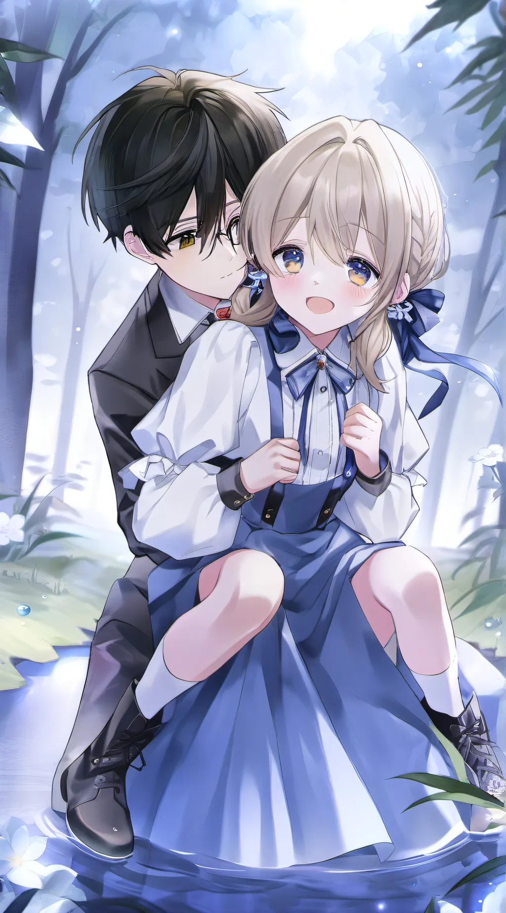 ai character: eli,maddy background