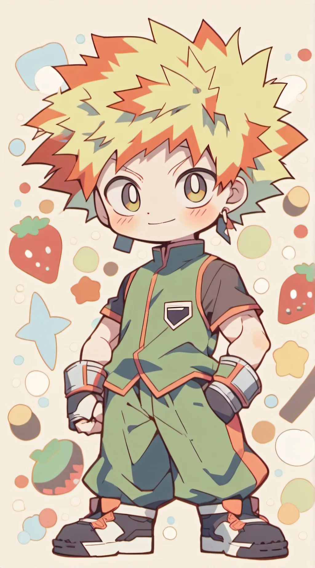 ai character: Chibi Bakugo background
