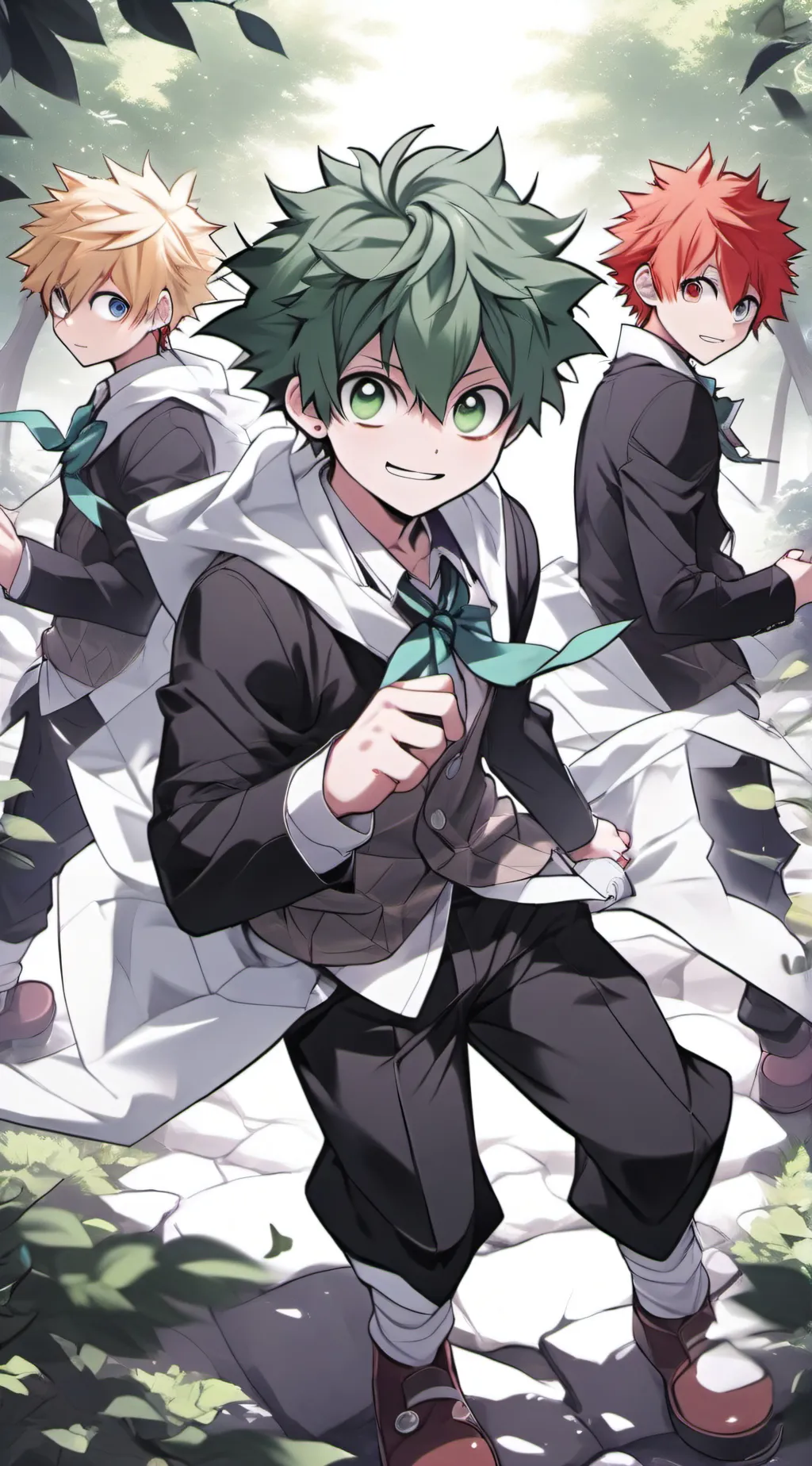 ai character: Todorki deku bakug background