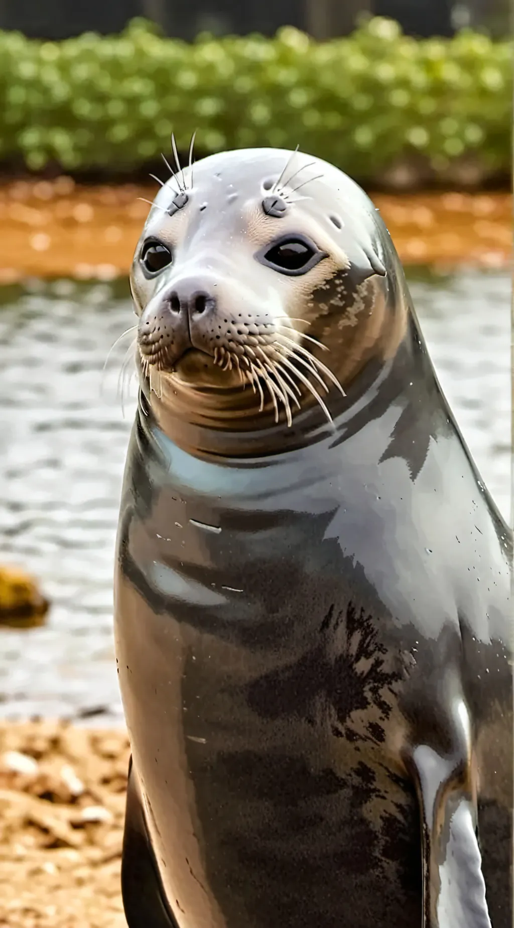 ai character: seal of the day! 🥰 background