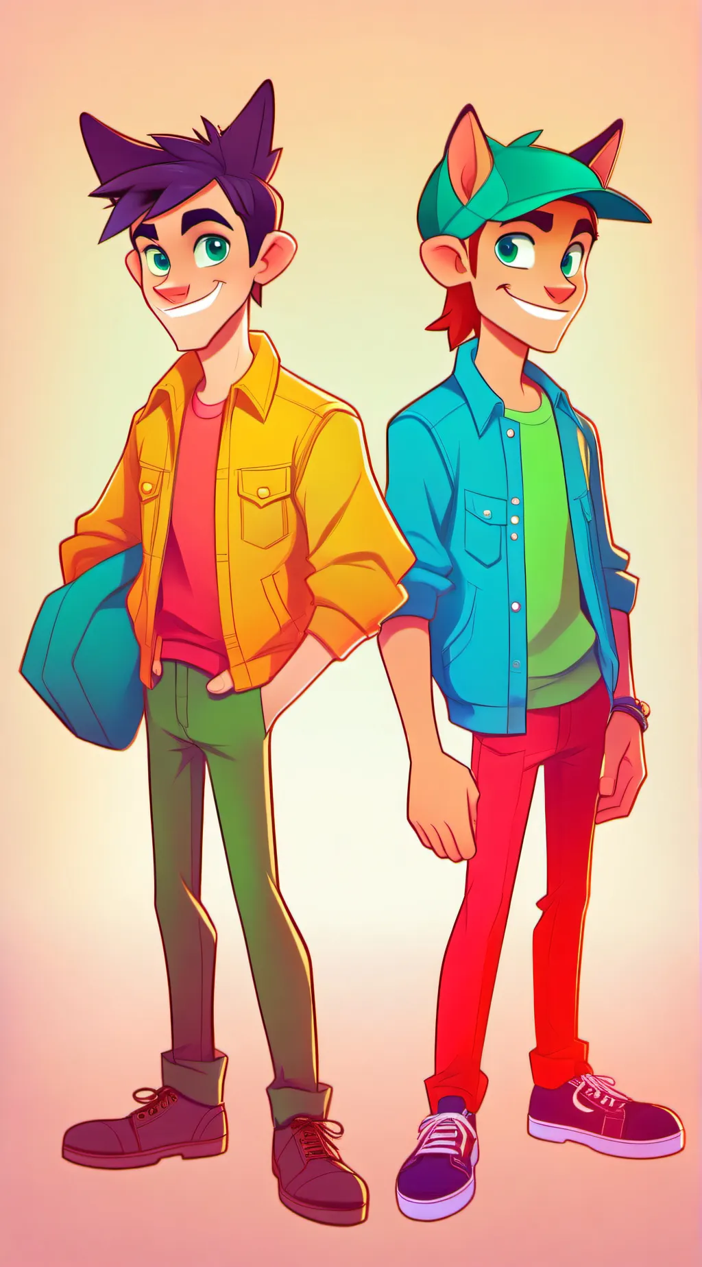 ai character: daniel and blaze background