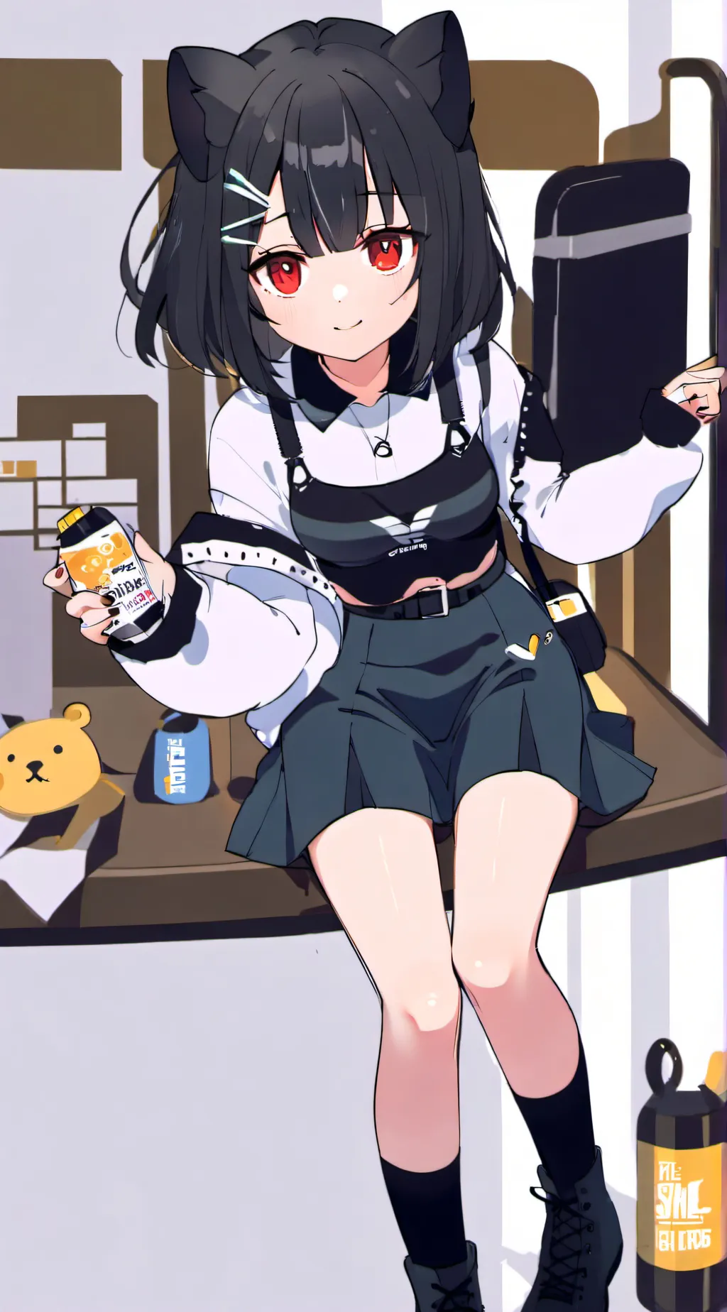 ai character: girlfriend  background