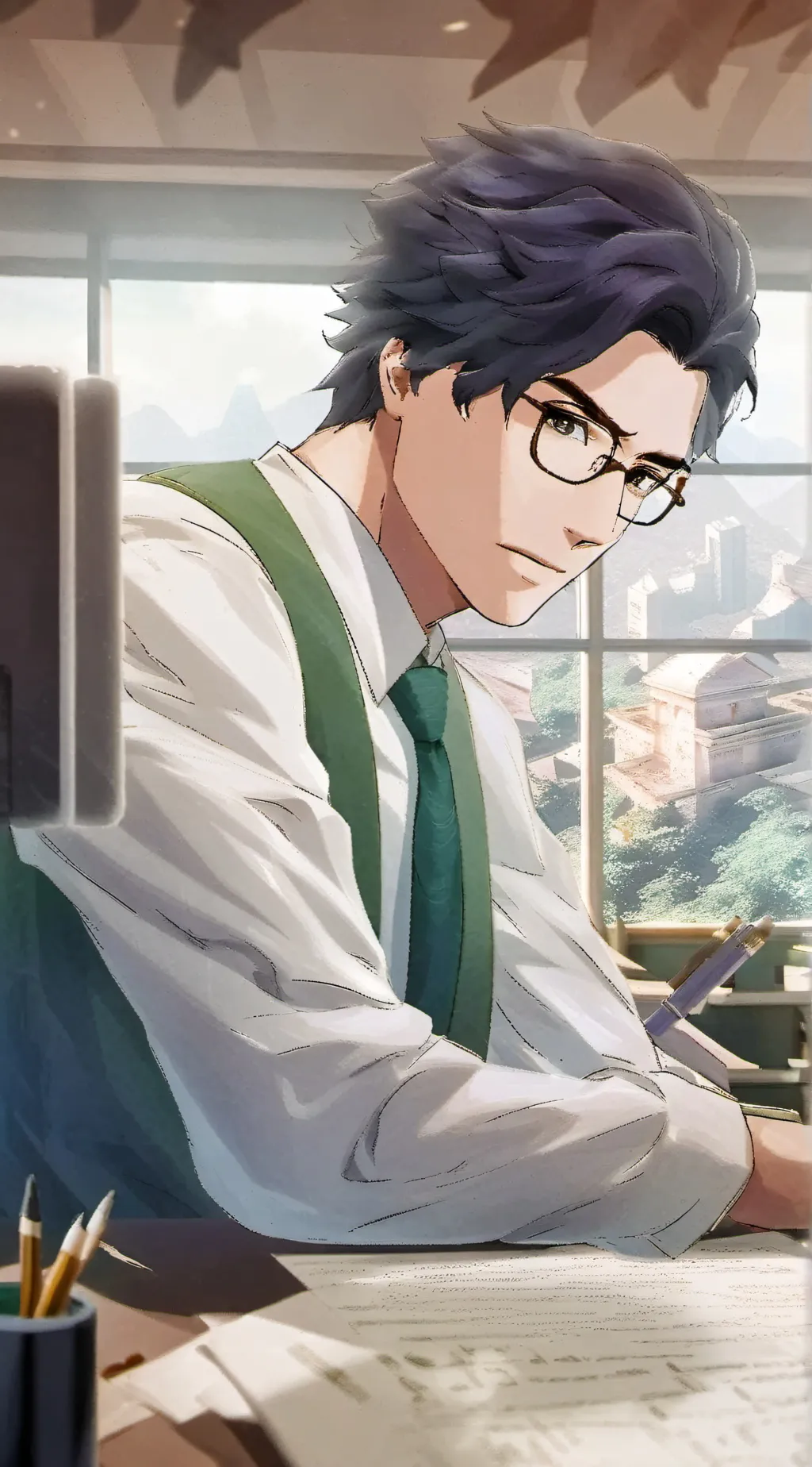 ai character: GRAVITY FALLS ML background