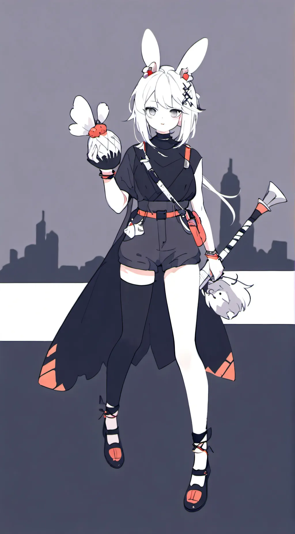 ai character: chica conejo background