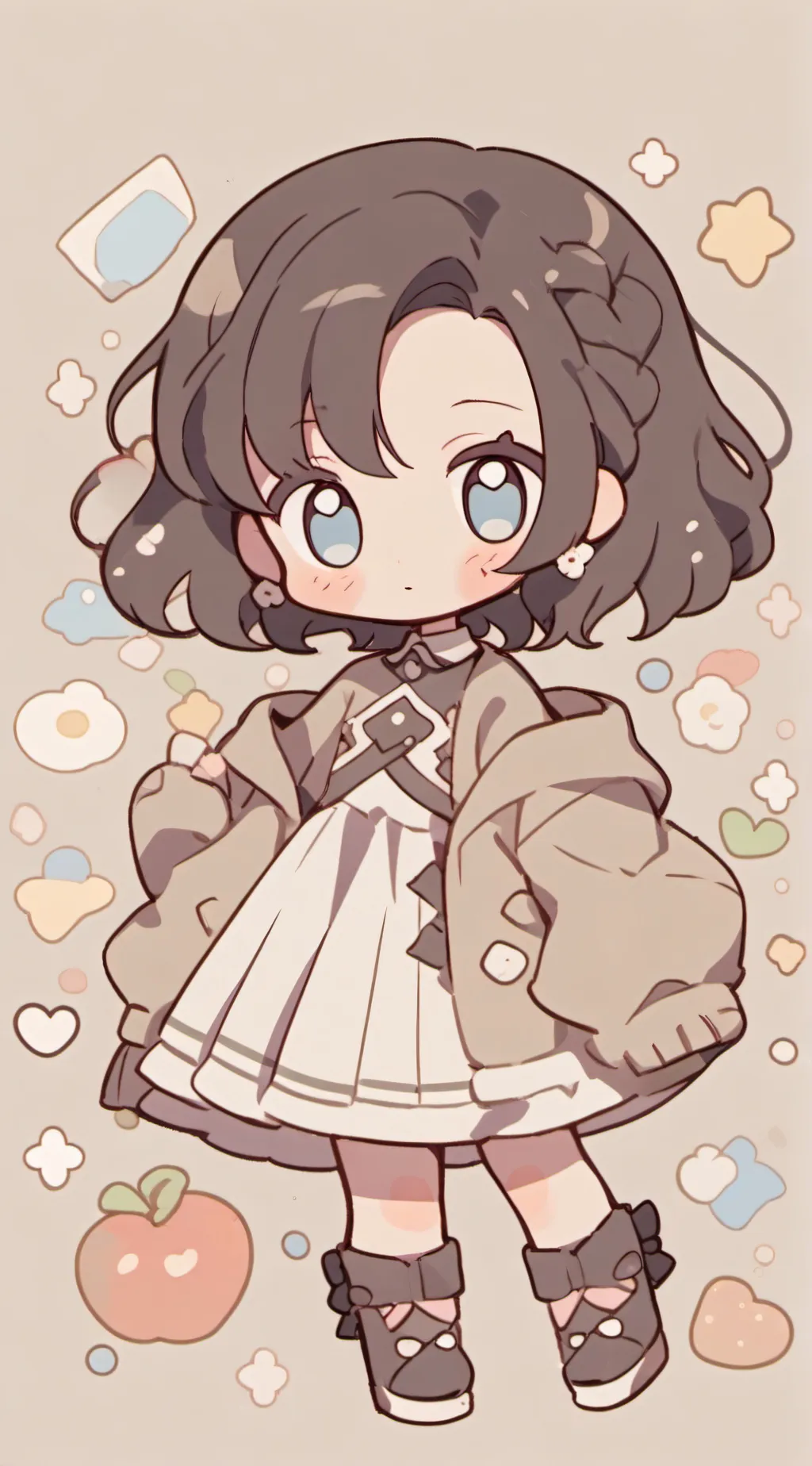 ai character: evelyn :3 background