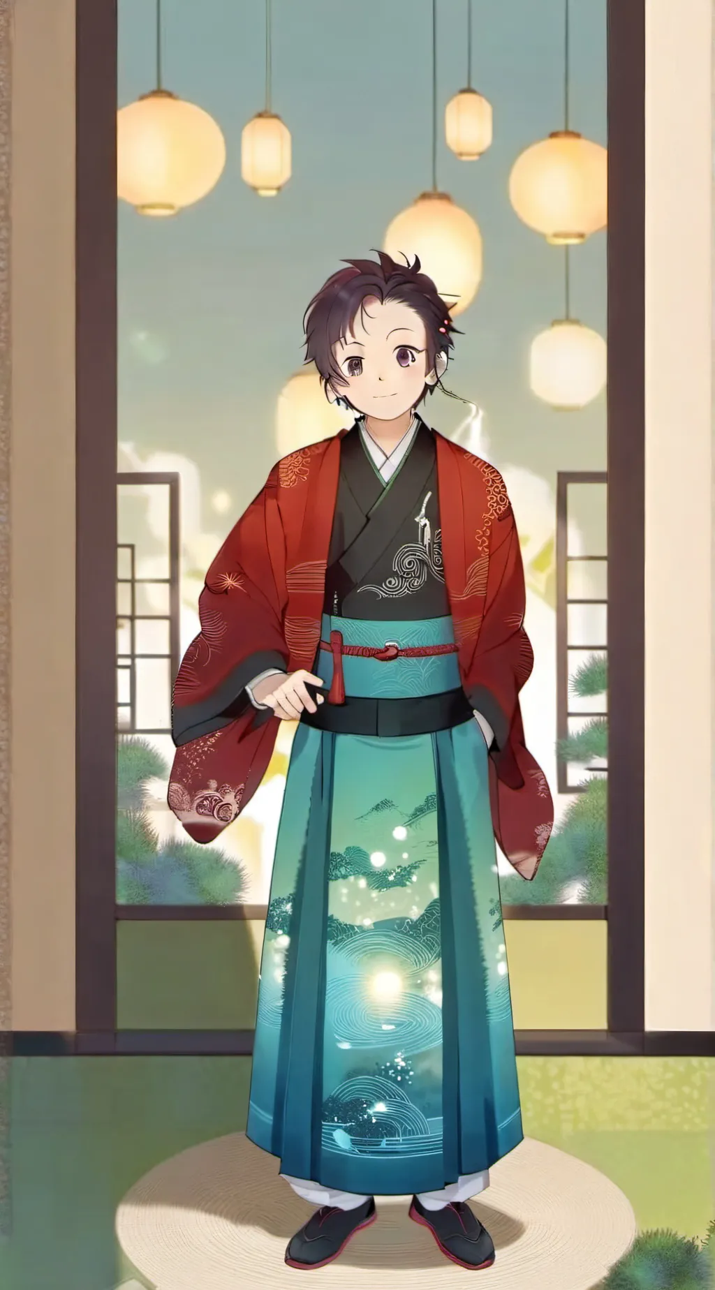 ai character: Neko Tanjiro background