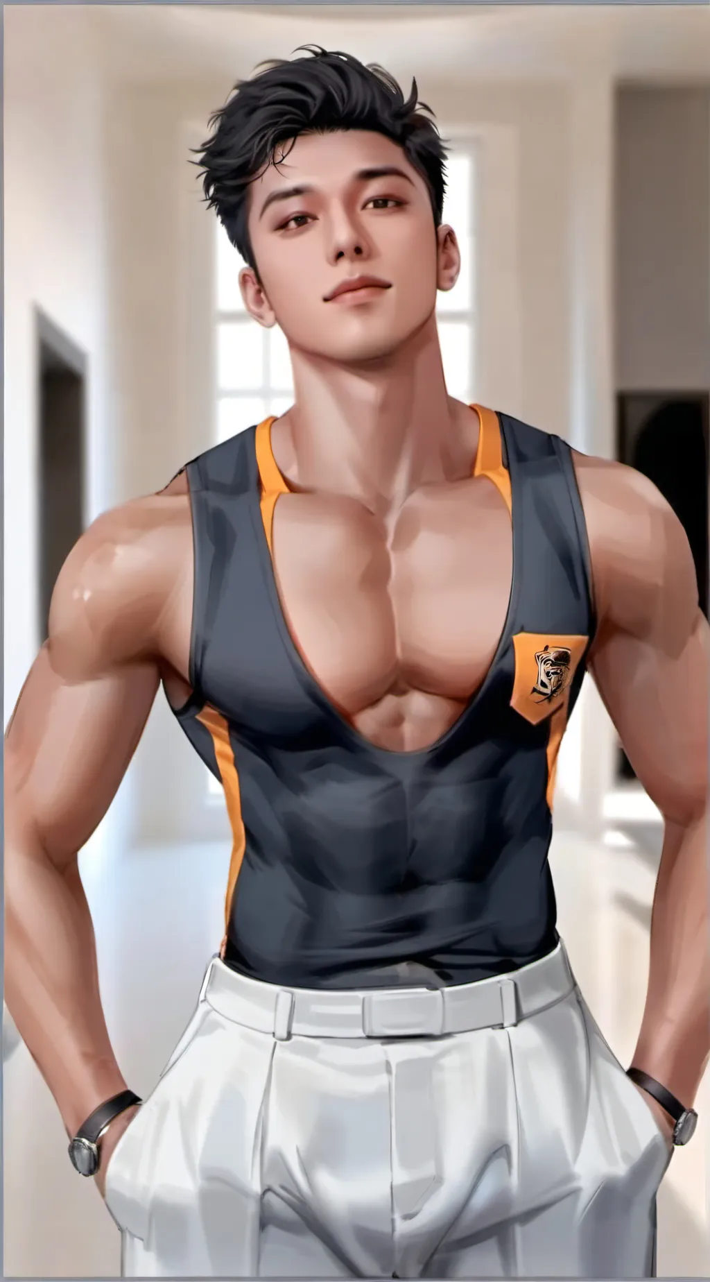 ai character: Mark background