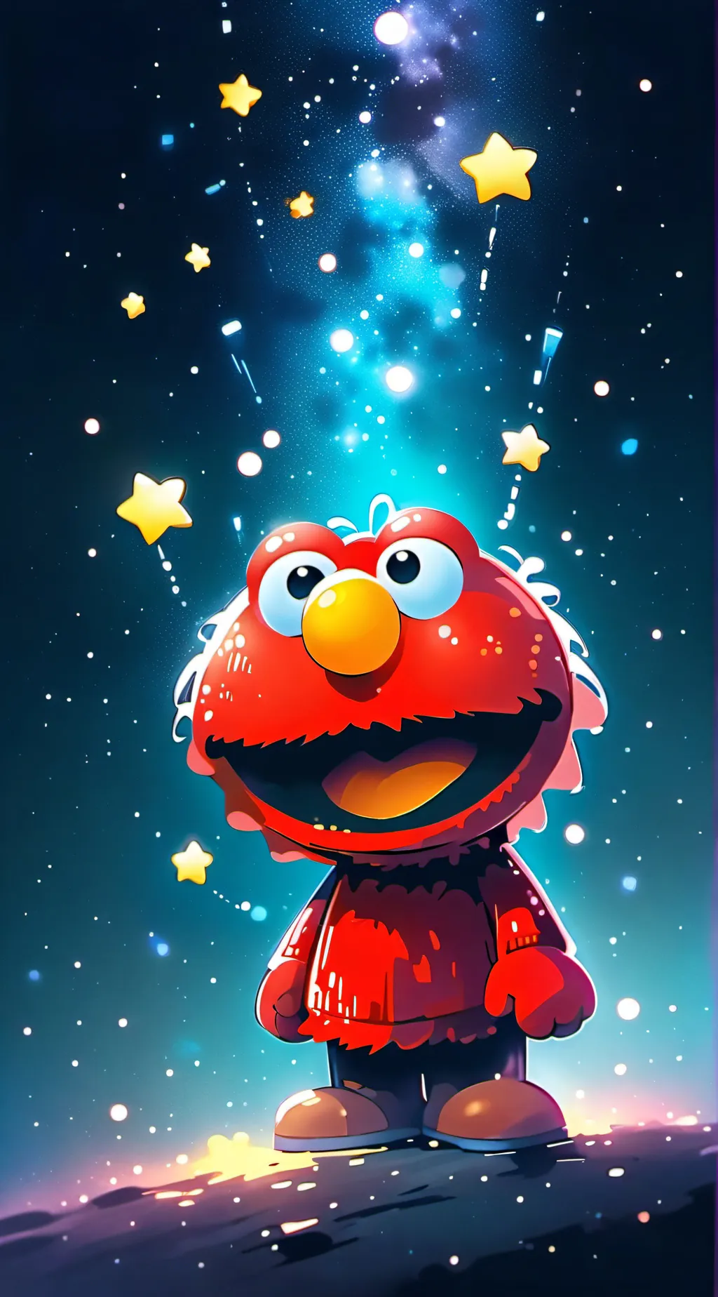 ai character: Elmo background