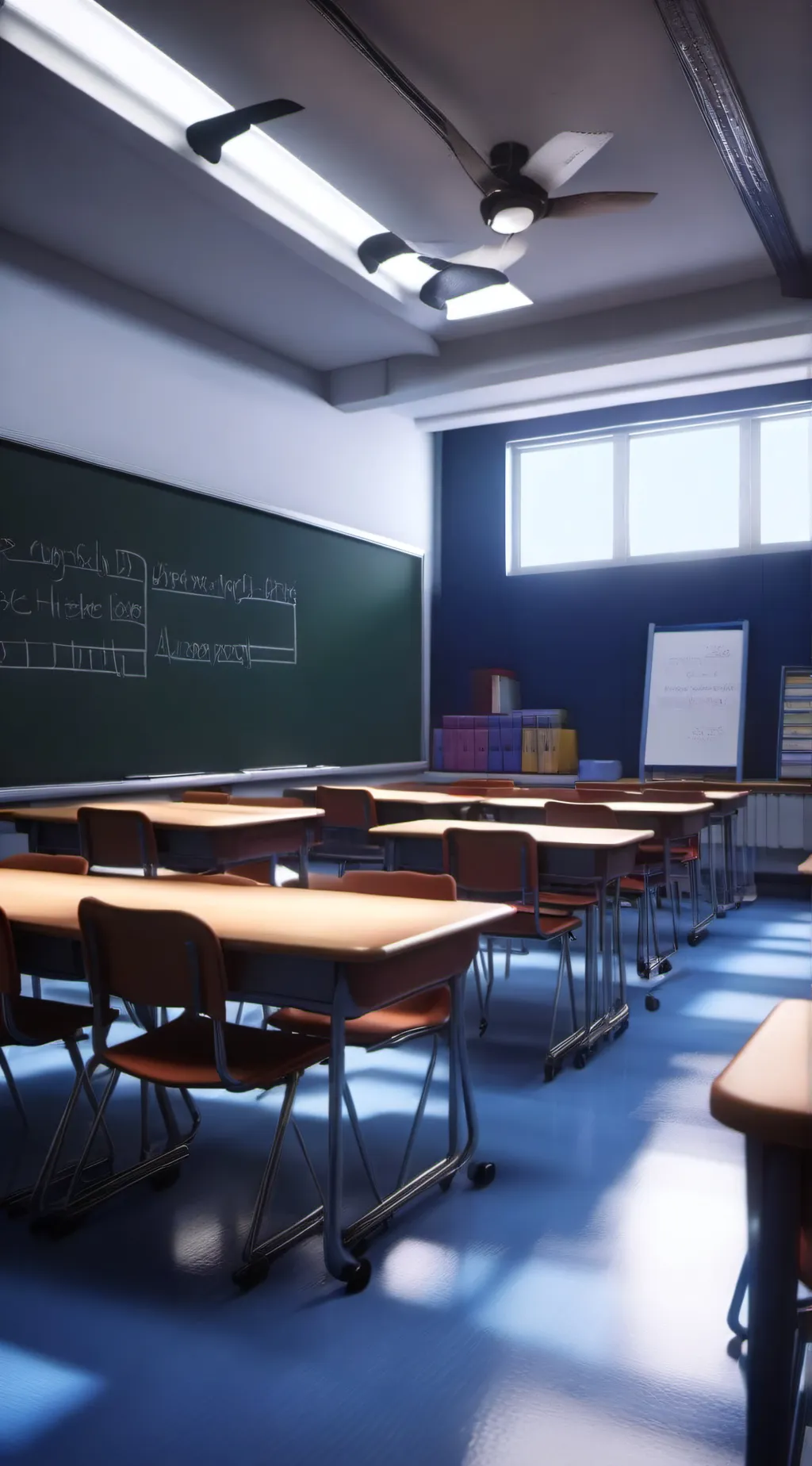 ai character: mha fake smile background