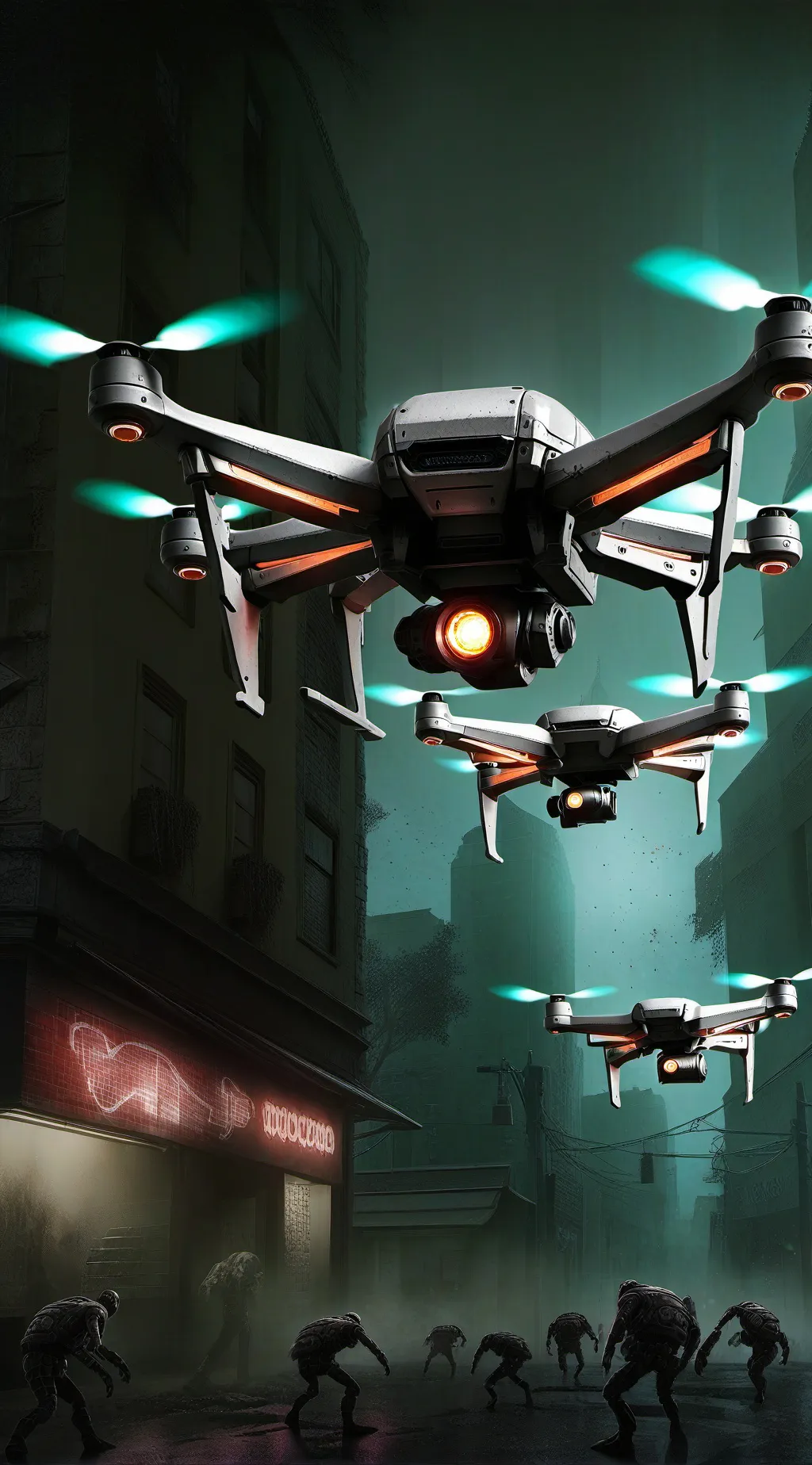 ai character: murder drones glic background