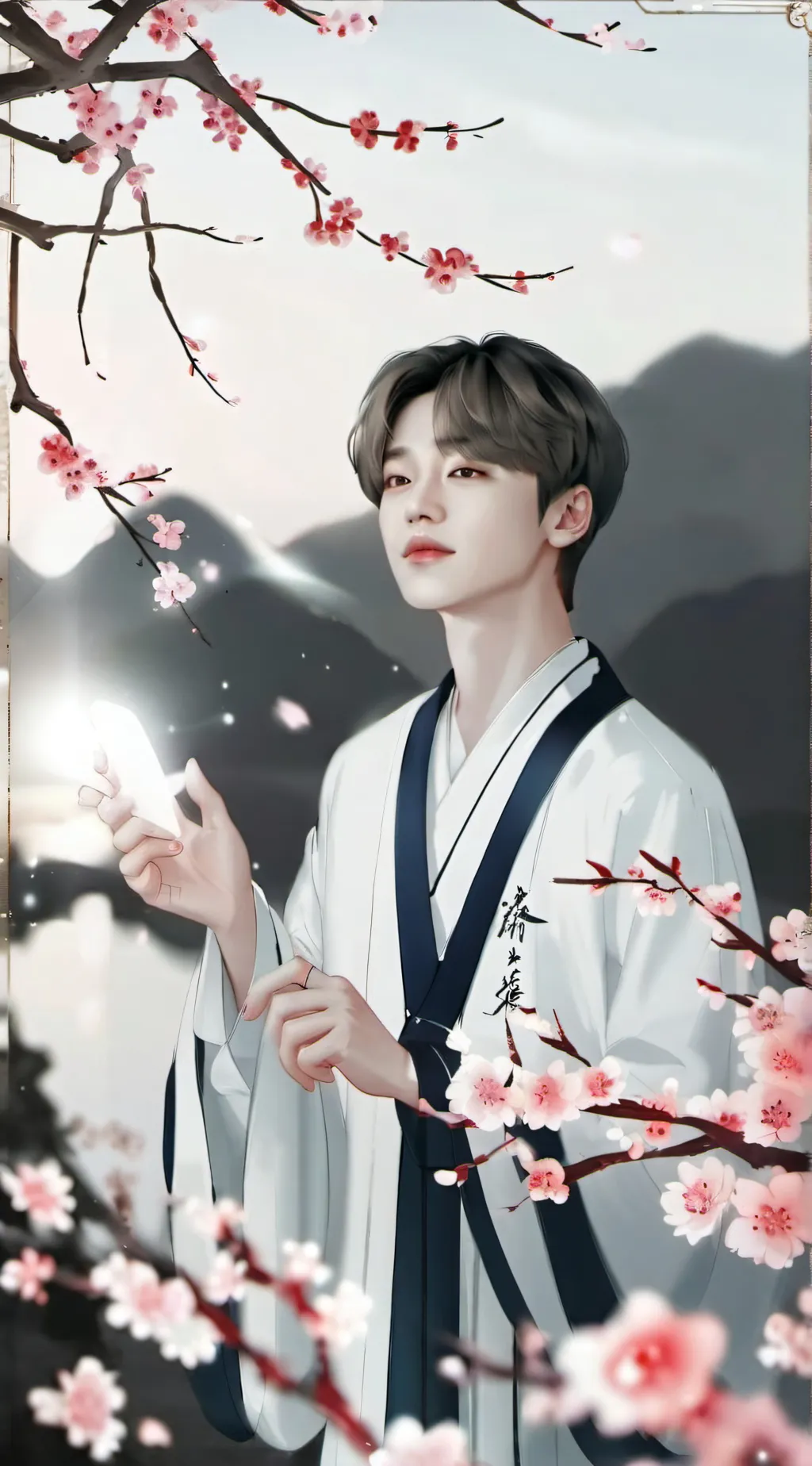 ai character: park jimin  background