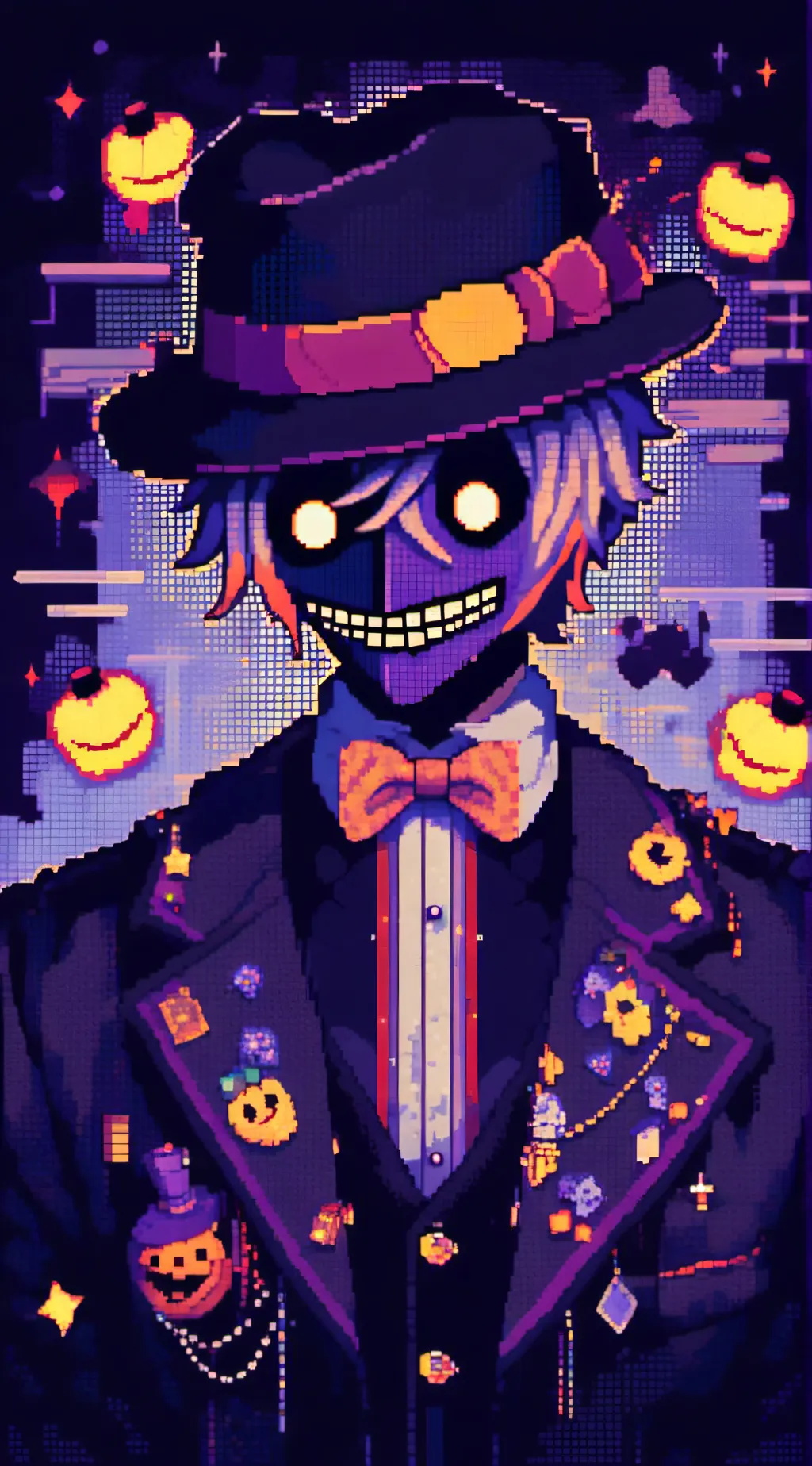 ai character: Purple Guy background