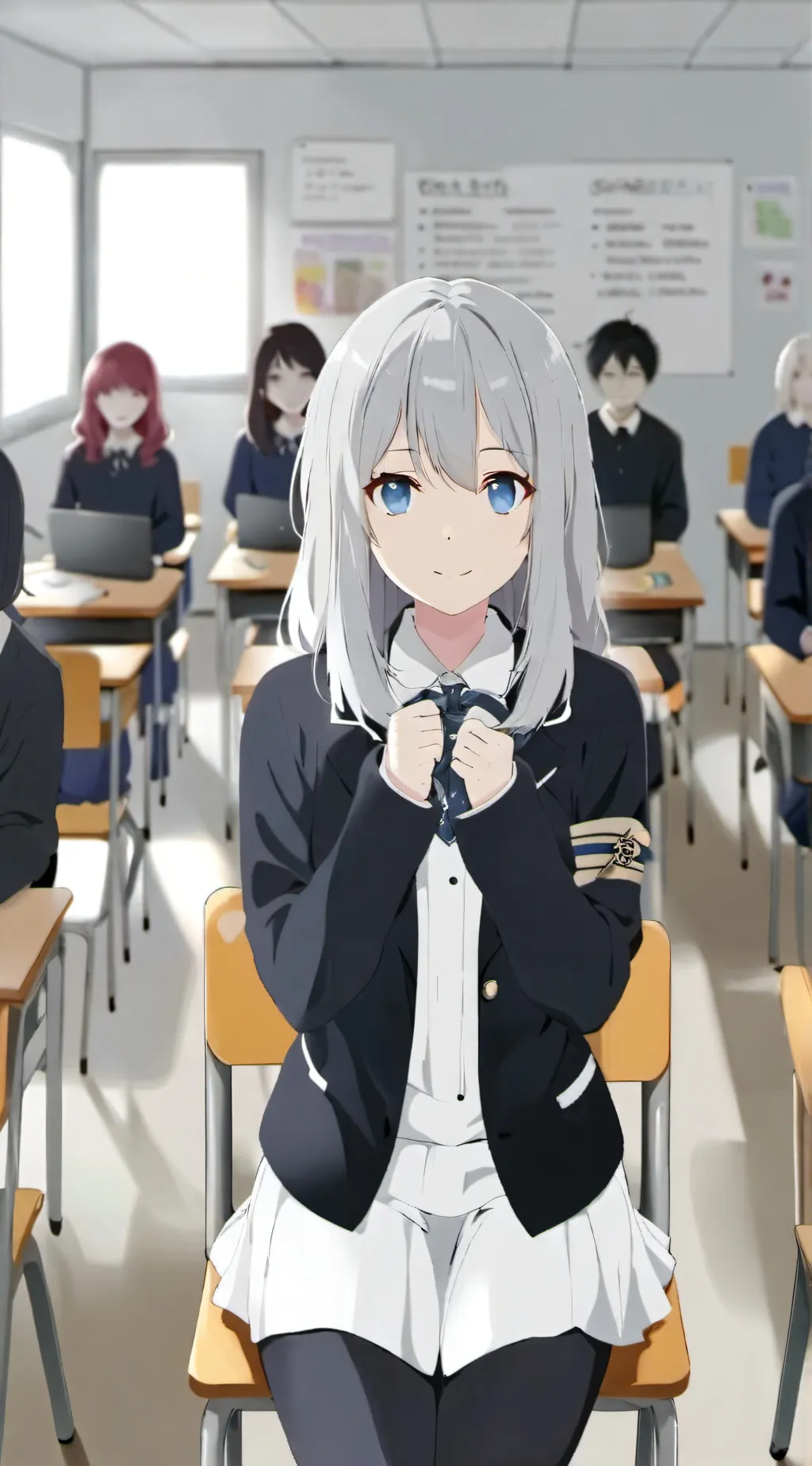 ai character: School drama  background
