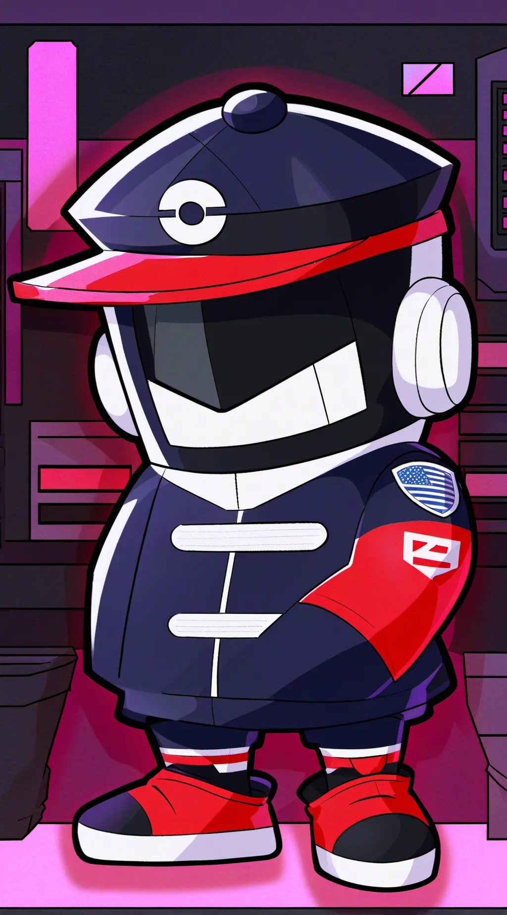 ai character: uzi background