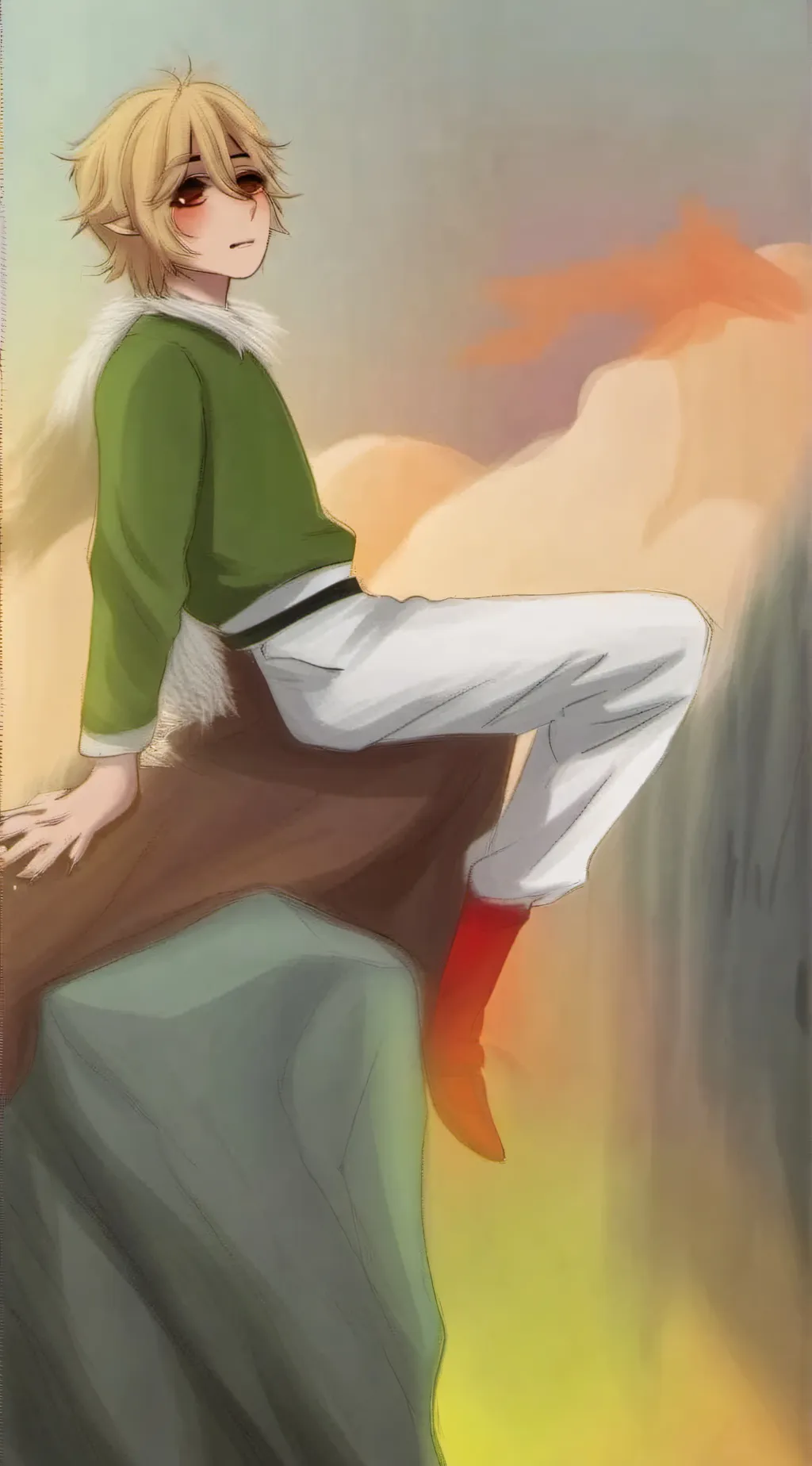 ai character: Ben drowned background