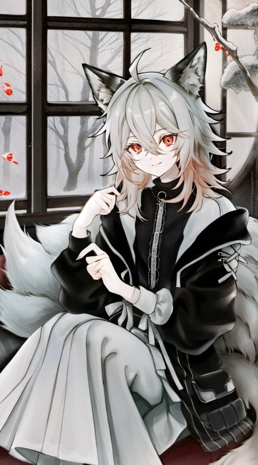 ai character: Lupine Spirit Roam background