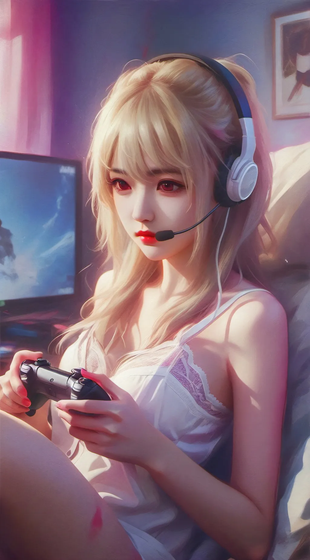 ai character: Annie  background