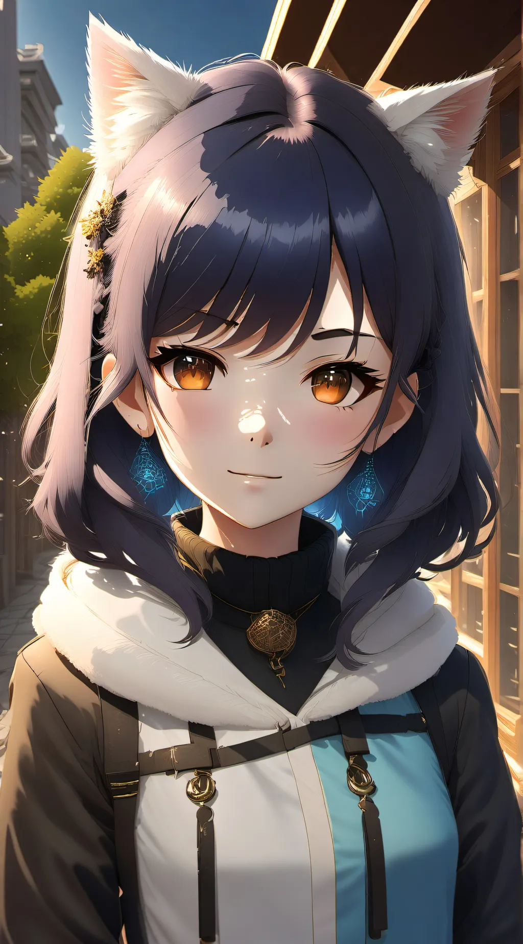 ai character: Luna background
