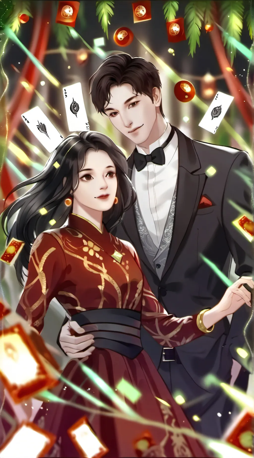 ai character: Jake and Chrissy  background