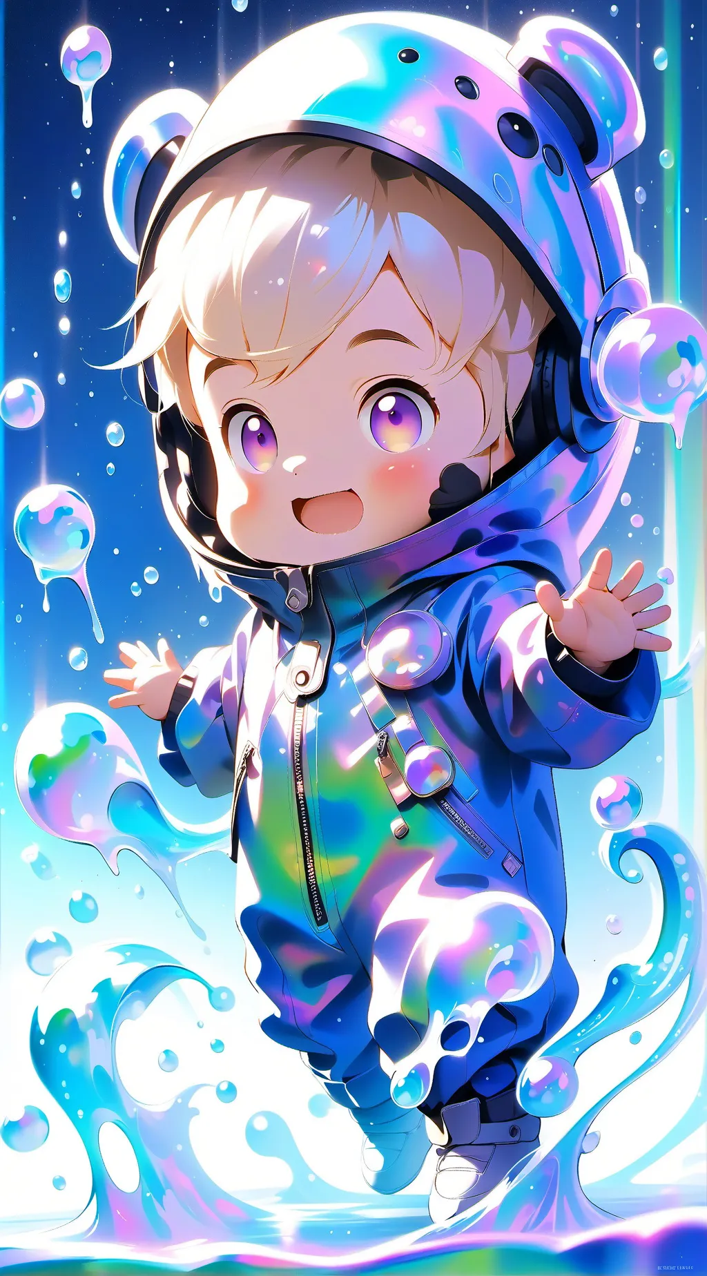 ai character: A literal baby background