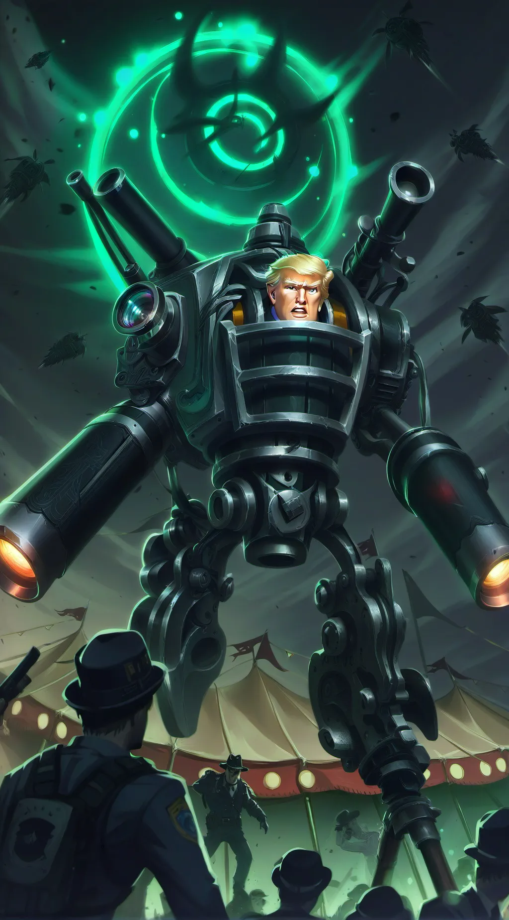 ai character: Get out of my way background