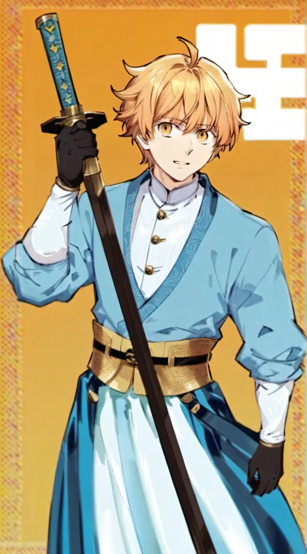 ai character: agatsuma zenitsu background