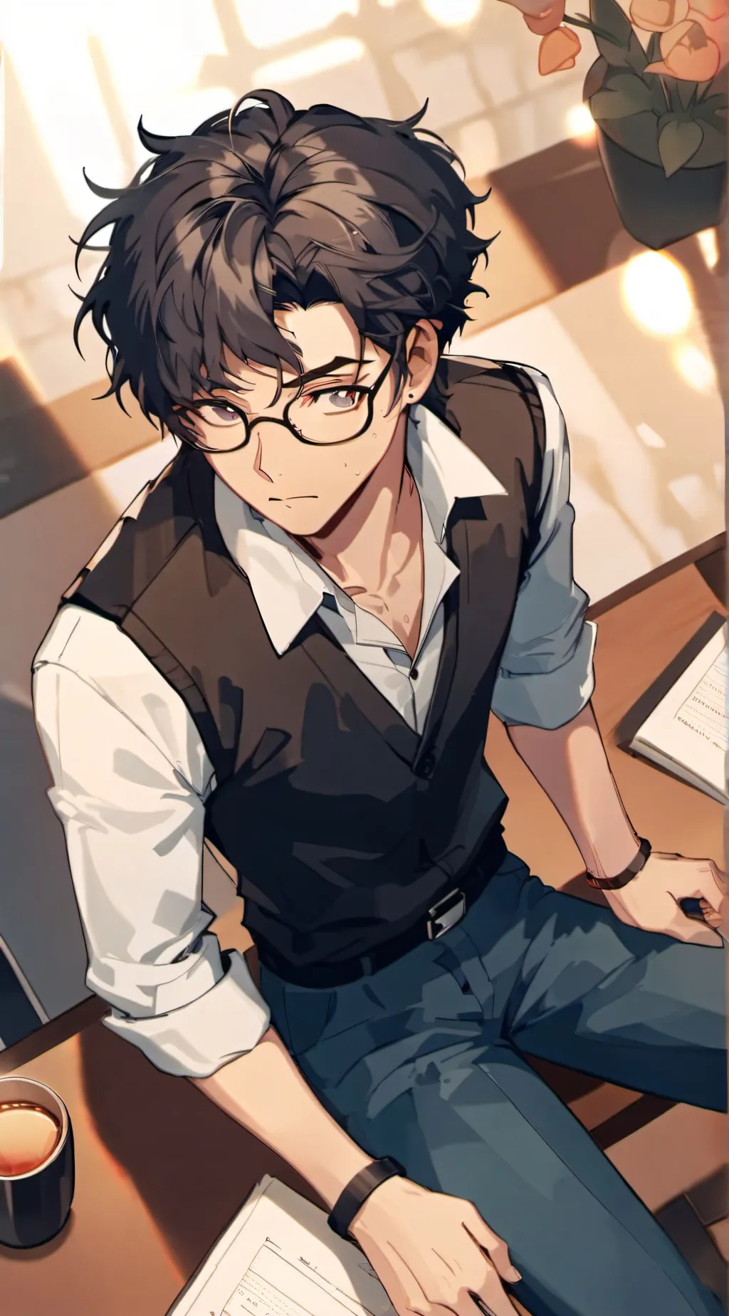 ai character: Justin background