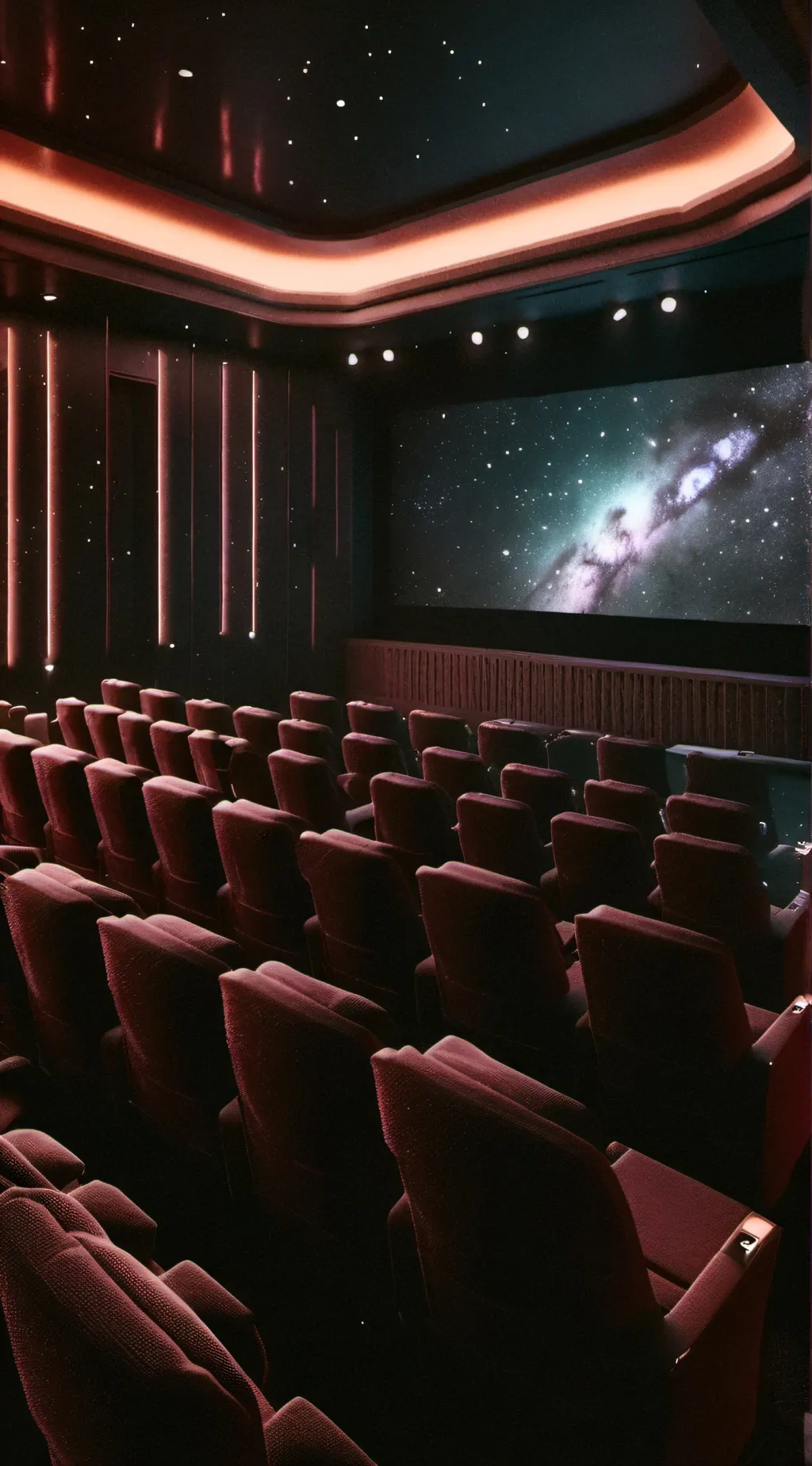 ai character: Fpe movie theater  background