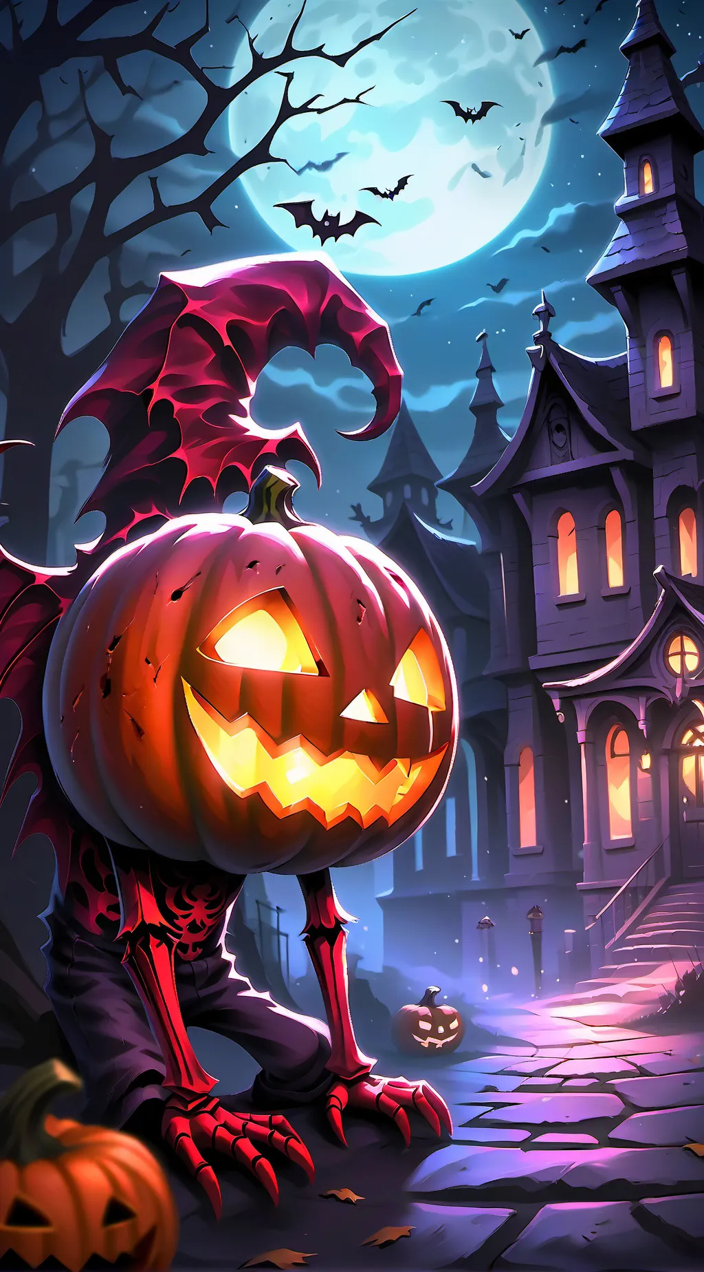 ai character: KNY HALLOWEEN!!!!! background