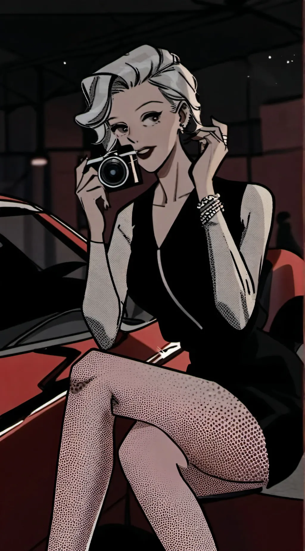 ai character: ugly woman background