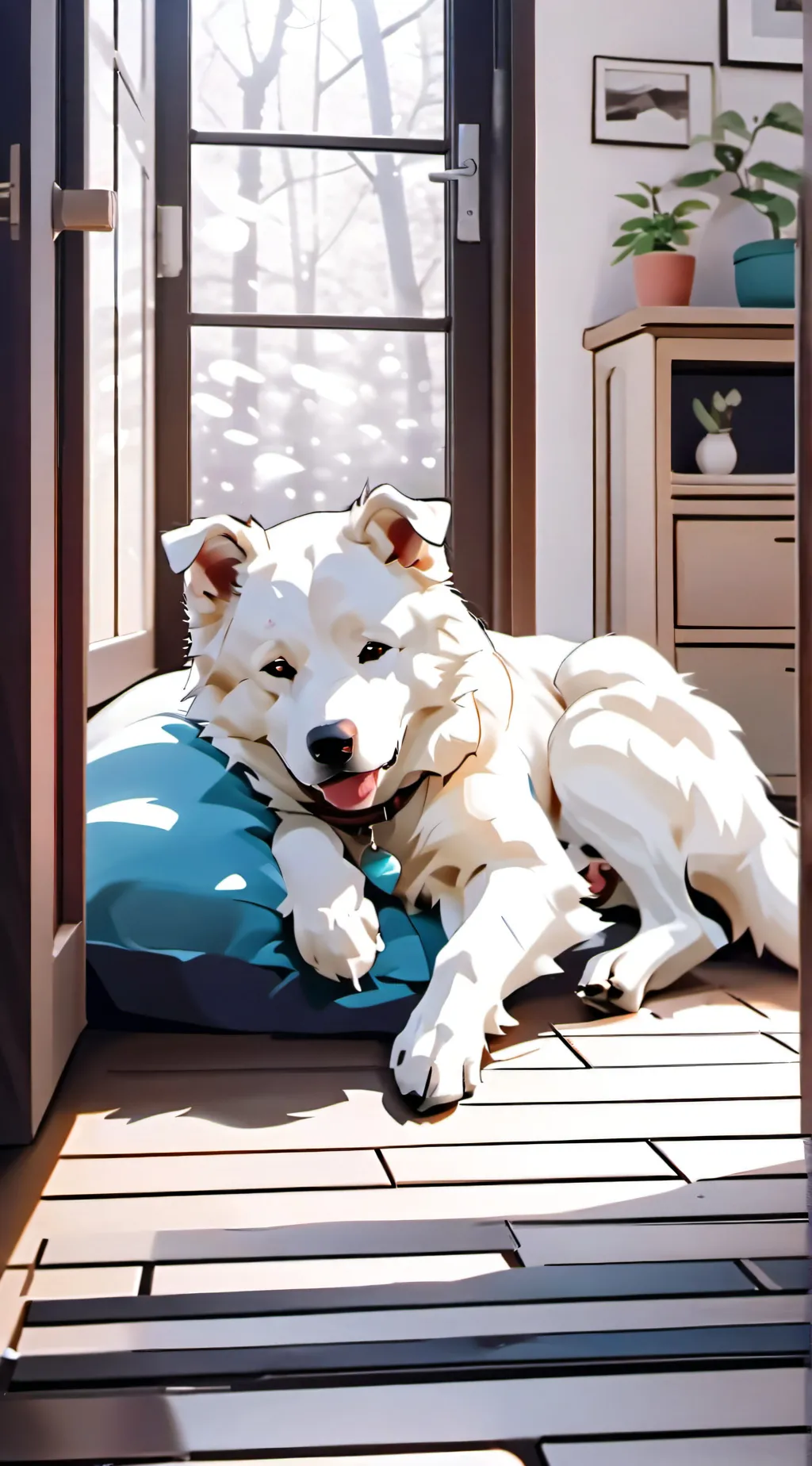 ai character: Hot summer background