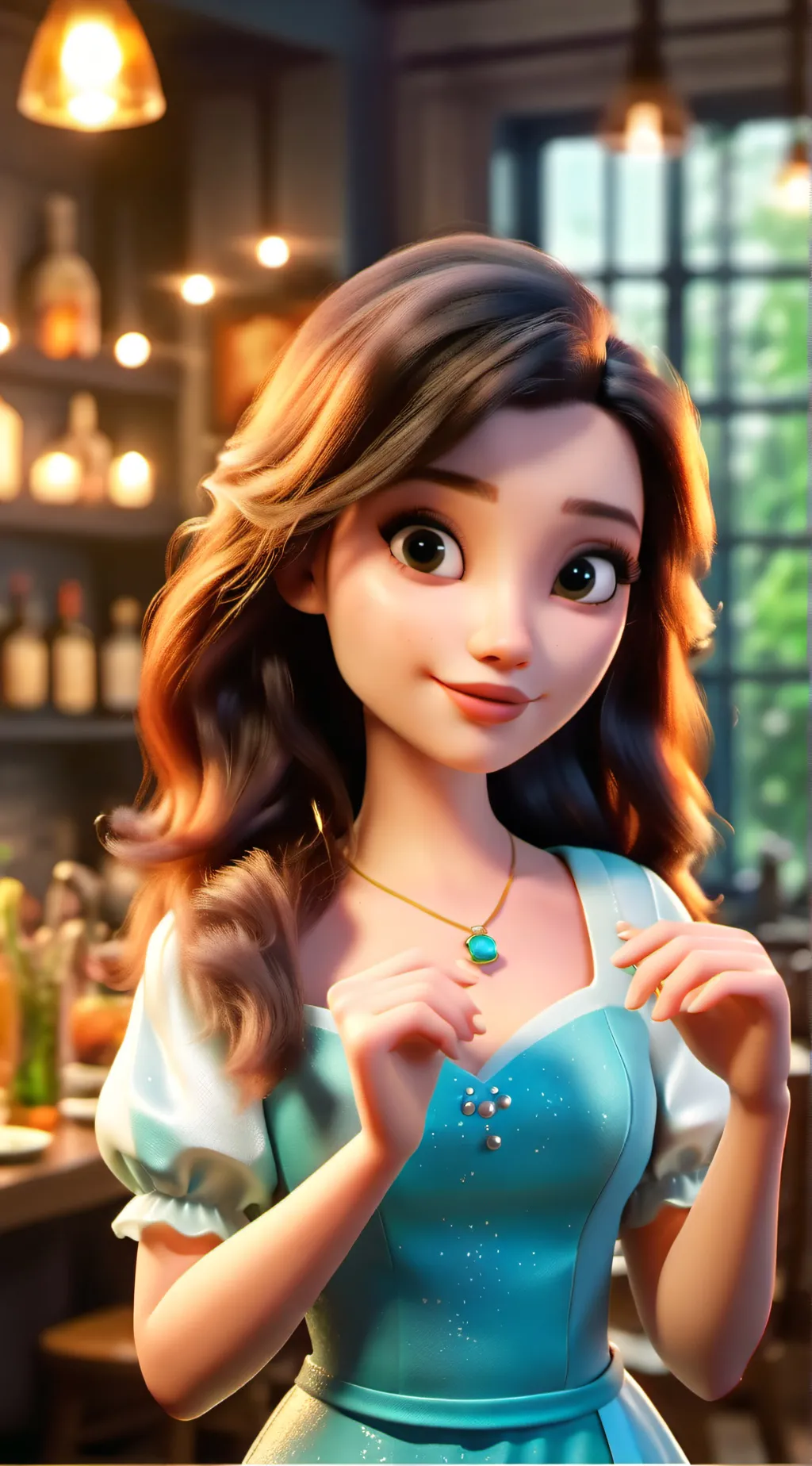 ai character: Mc raquel background