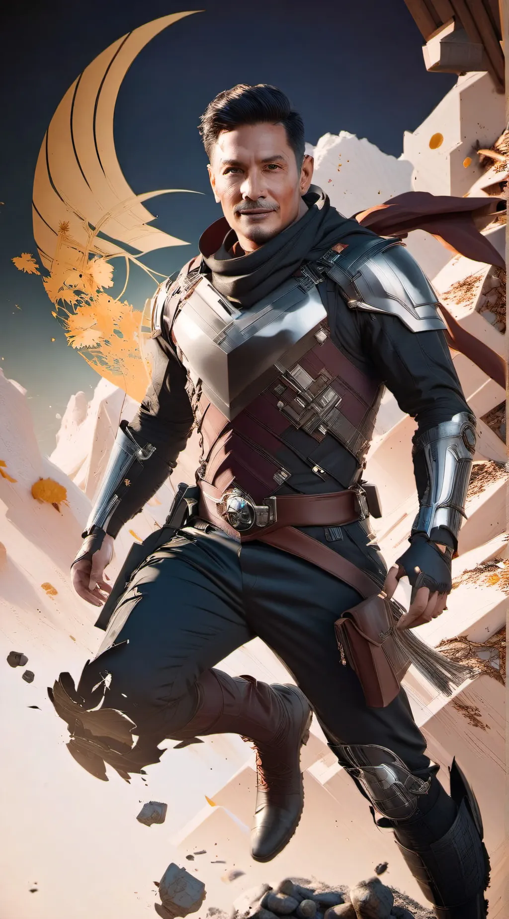 ai character: iro man background