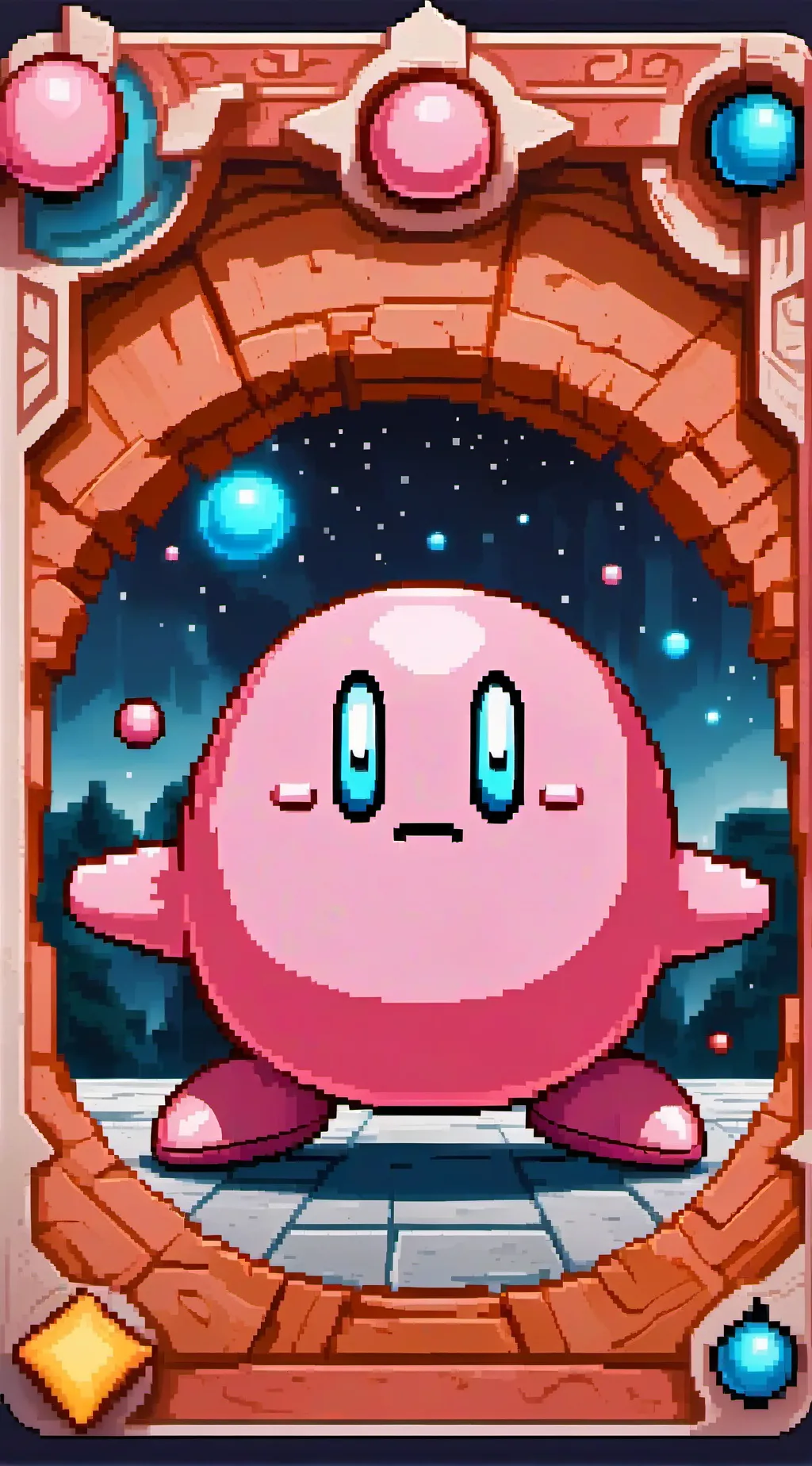 ai character: kirby background