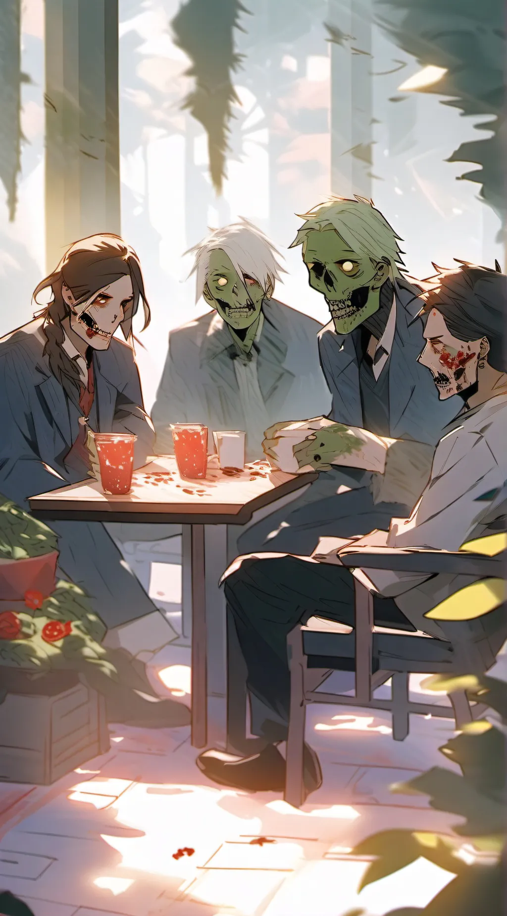 ai character: Zombies (not movie background