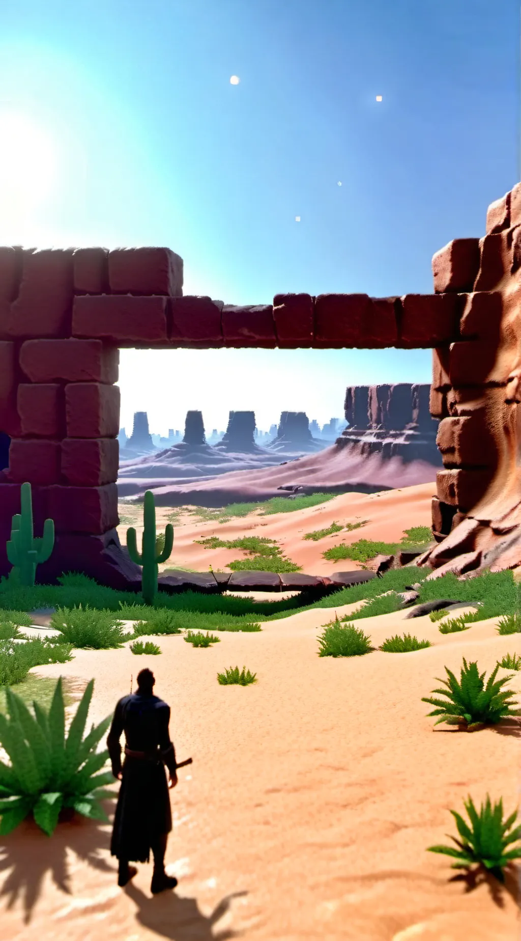 ai character: Camp green Lake background