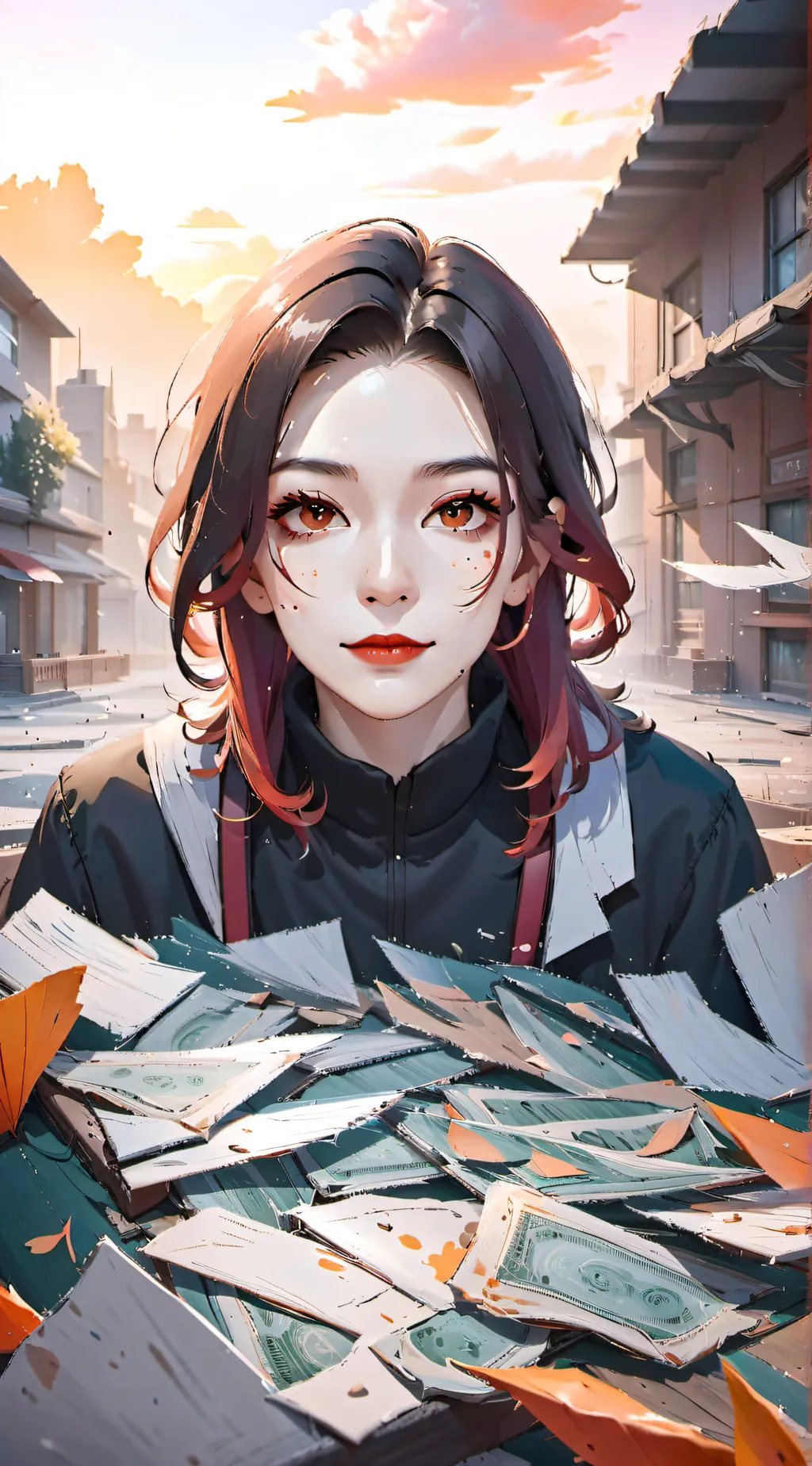 ai character: eating Human background