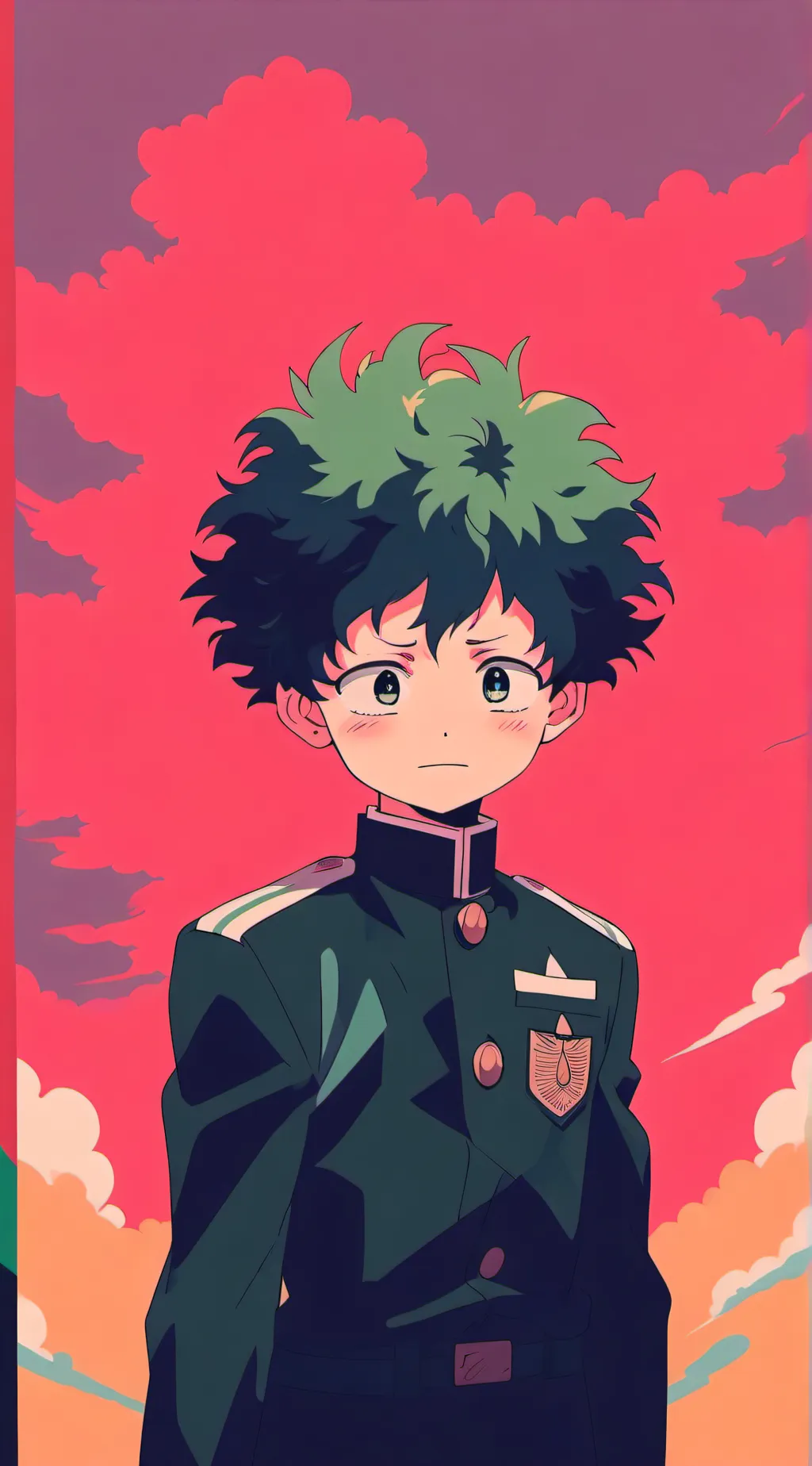ai character: Izuku Midoriya  background