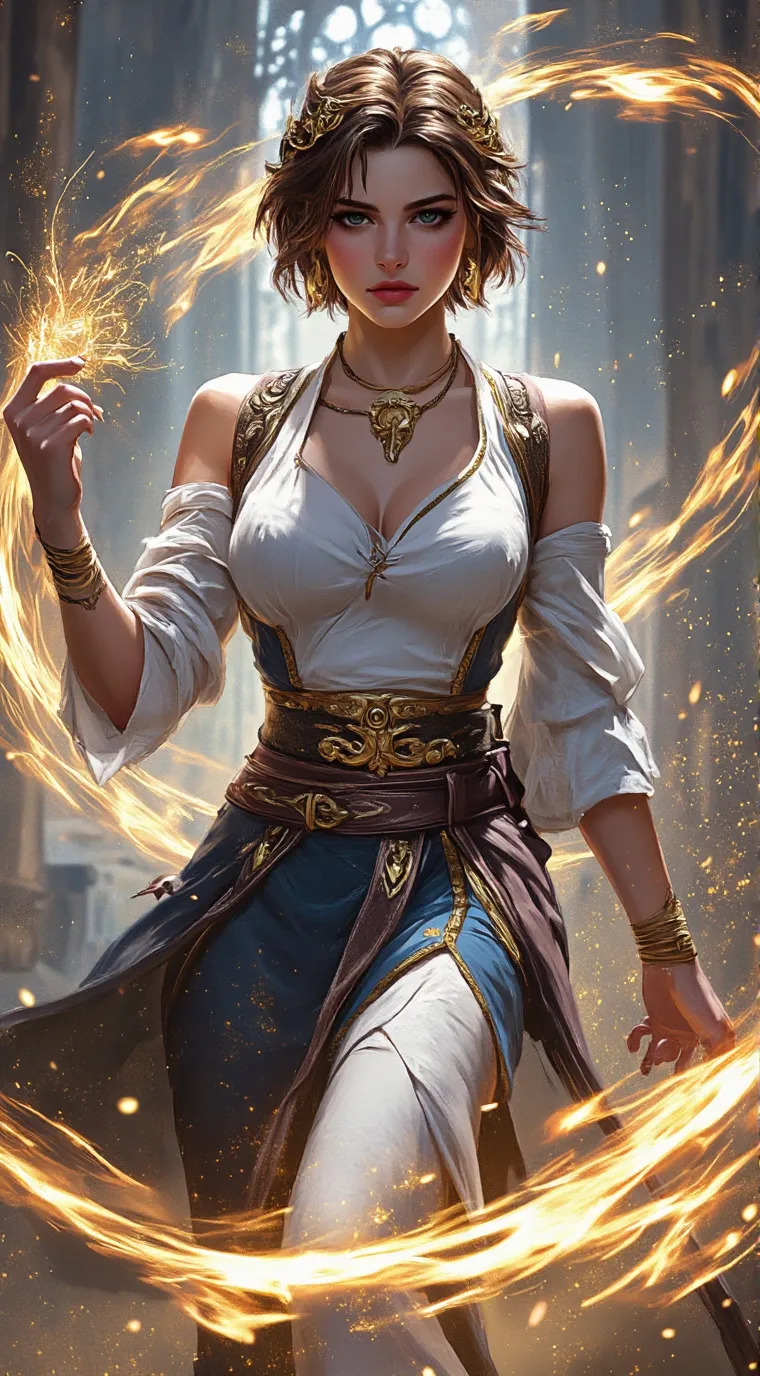 ai character: Aurora background